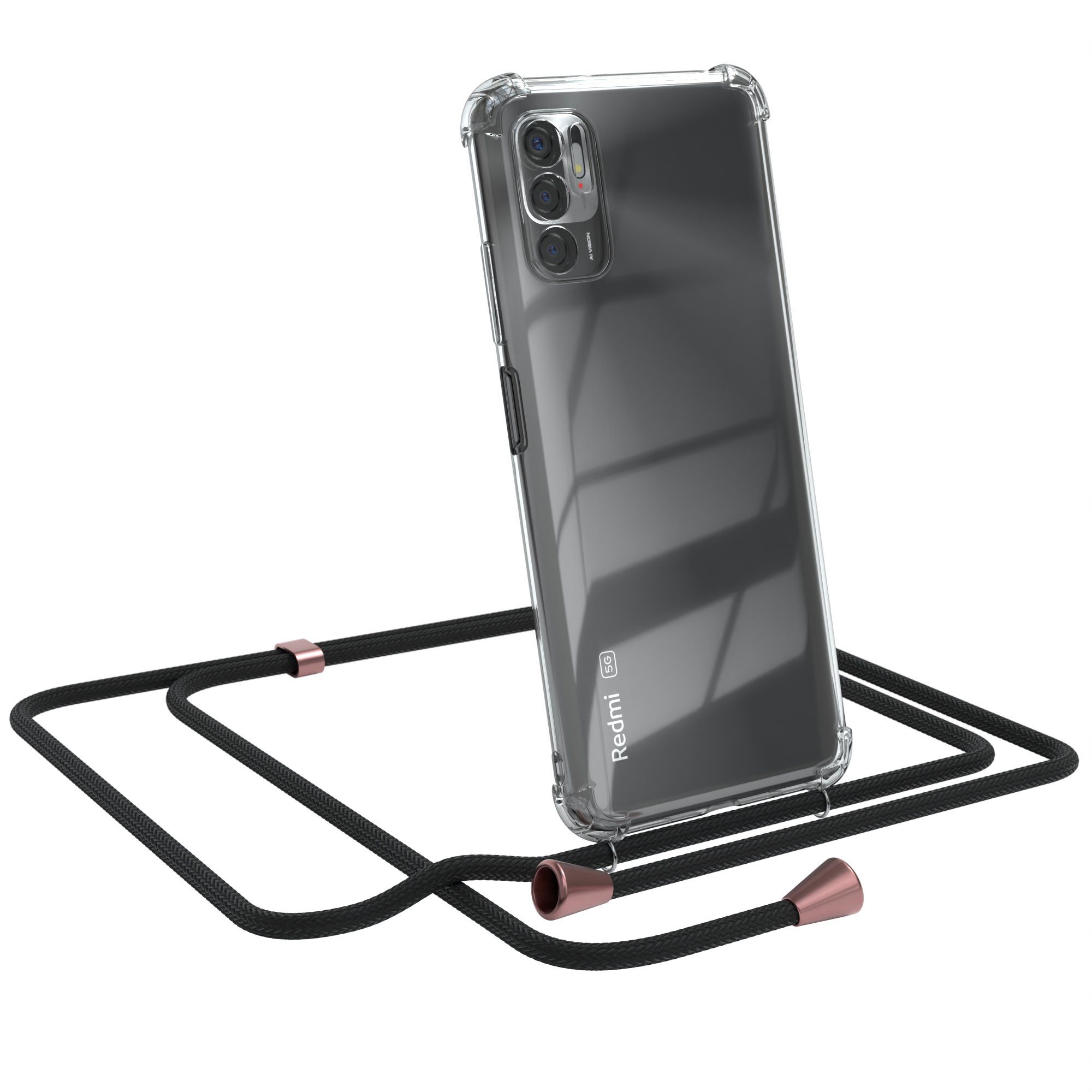 Handykette Hülle mit Kette für Xiaomi Redmi Note 10 5G