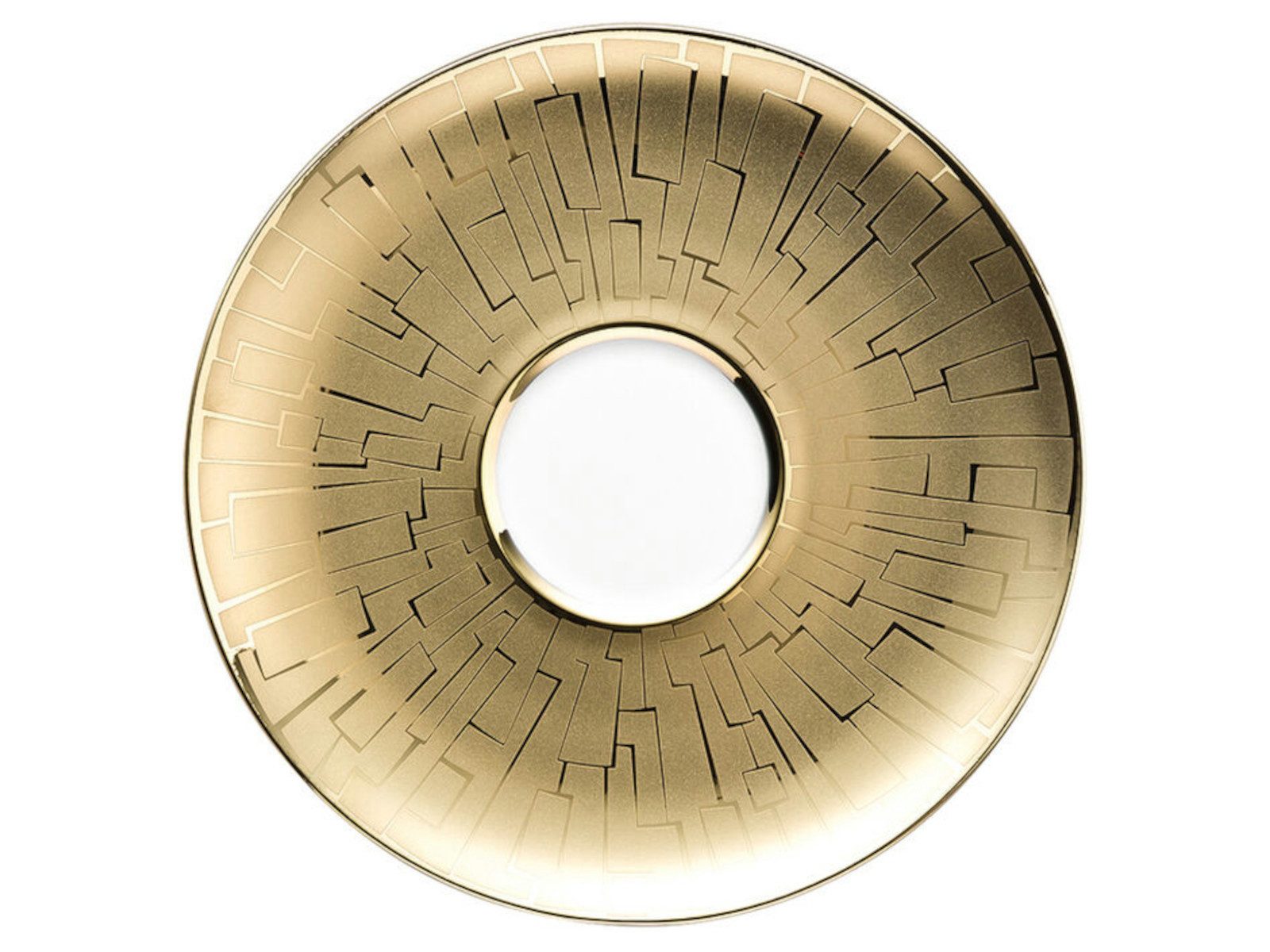 Rosenthal Tasse TAC Gropius Skin Gold Kombi-/Tee-Untertasse 16 cm, Porzellan, Untertasse