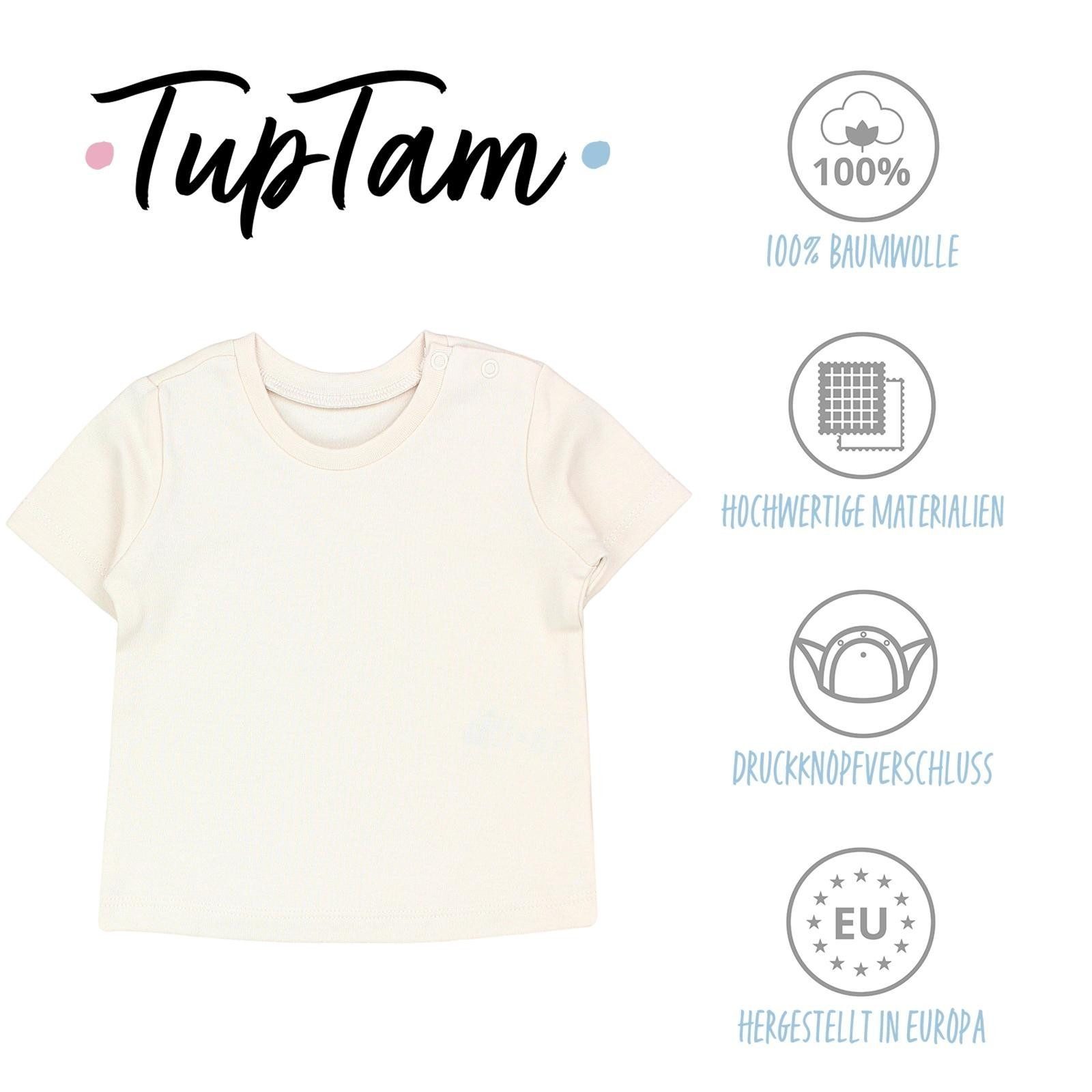 TupTam T-Shirt TupTam Baby Mädchen Kurzarm T-Shirt Gemustert Bunt 5er Set