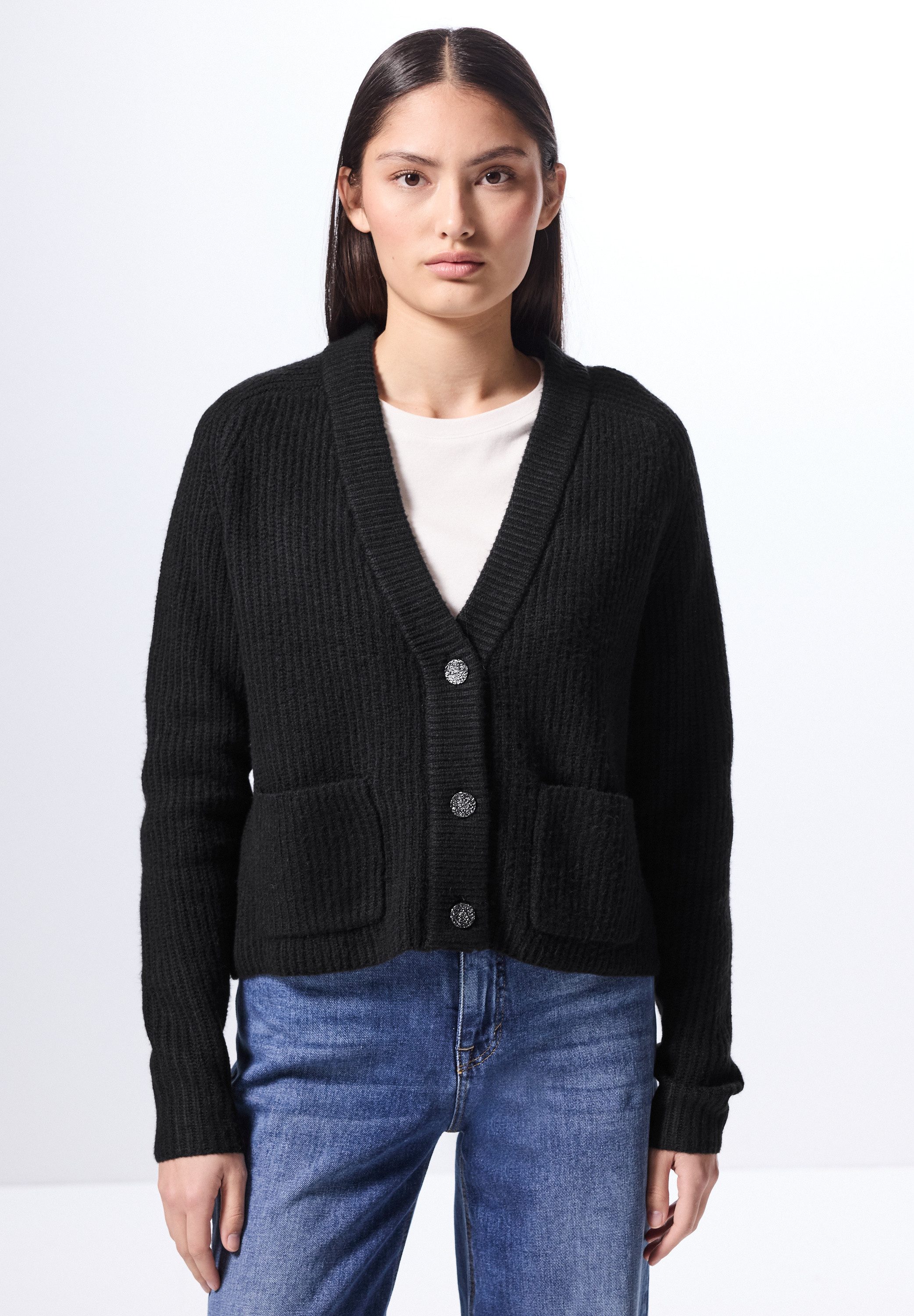 STREET ONE STUDIO Cardigan mit V-Ausschnitt
