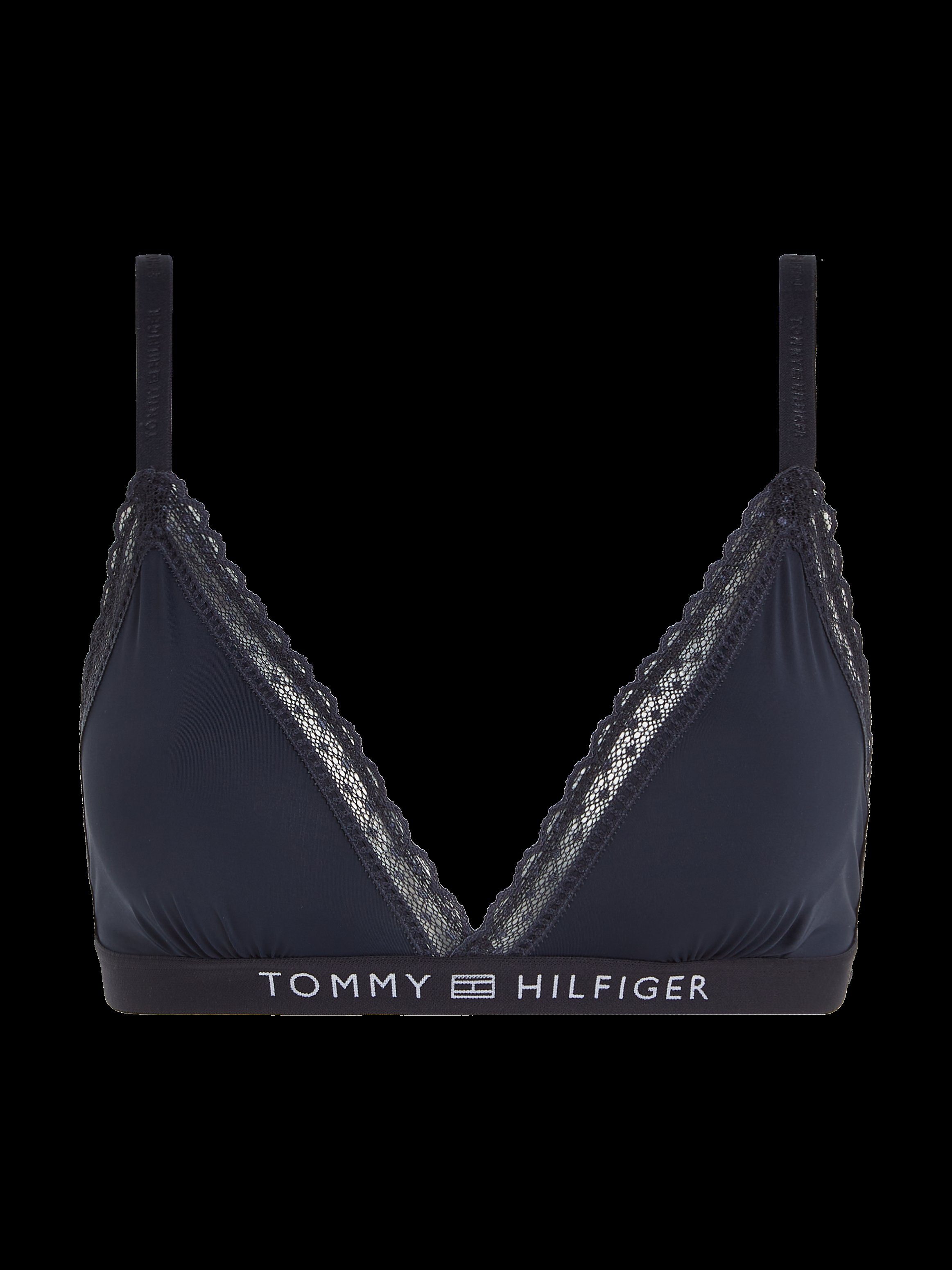 Underwear mit Markenlabel Triangel-BH Tommy Hilfiger Hilfiger Tommy Desert-Sky UNLINED TRIANGLE