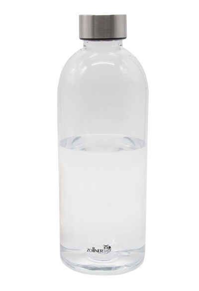 ZOLLNER24 Trinkflasche, BPA-frei, BPA-frei, transparent mit Schraubverschluss