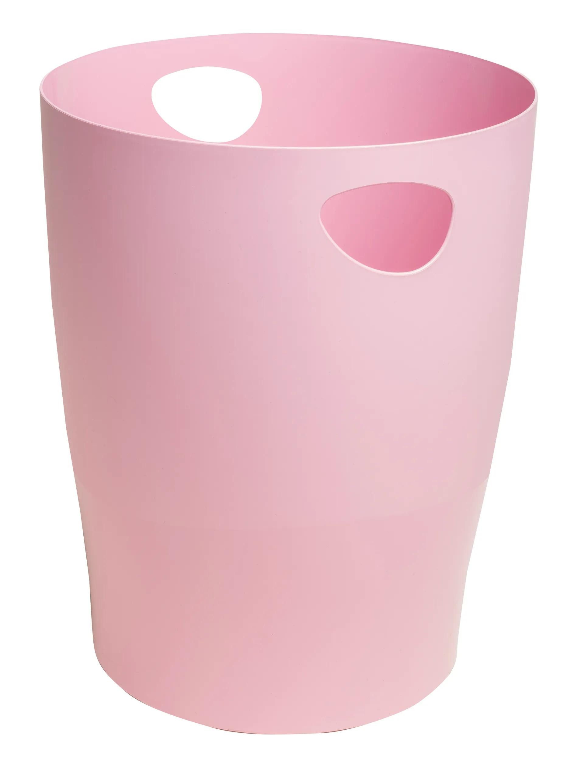 EXACOMPTA Aufbewahrungsbox 8x Papierkorb Ecobin AutentiK - Bonbonrosa - 45371D, Papierkörbe