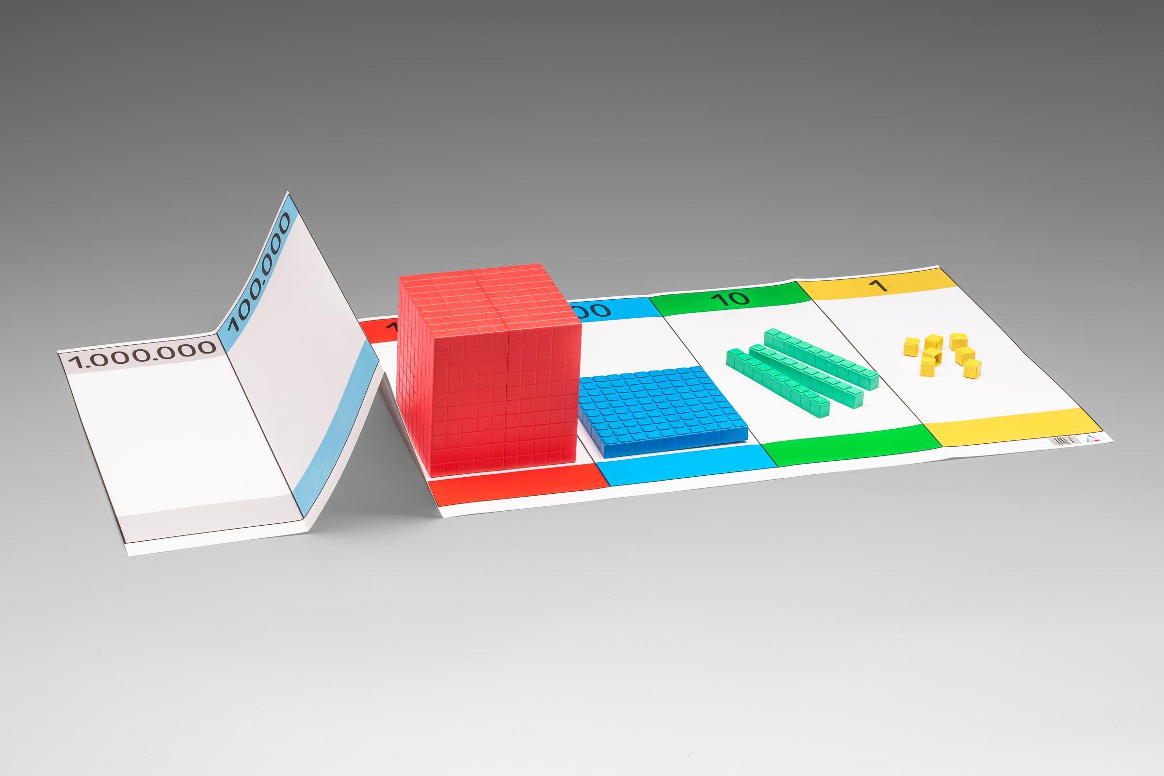 Wissner® aktiv lernen Lernspielzeug Stellenwert-Faltkarte (7 Stellen), RE-Plastic®, RE-Plastic®