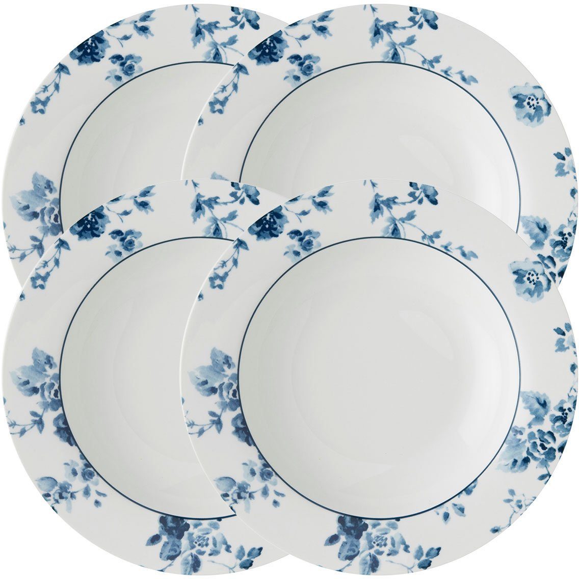 LAURA ASHLEY BLUEPRINT COLLECTABLES Suppenteller »China Rose«, (4 Stück