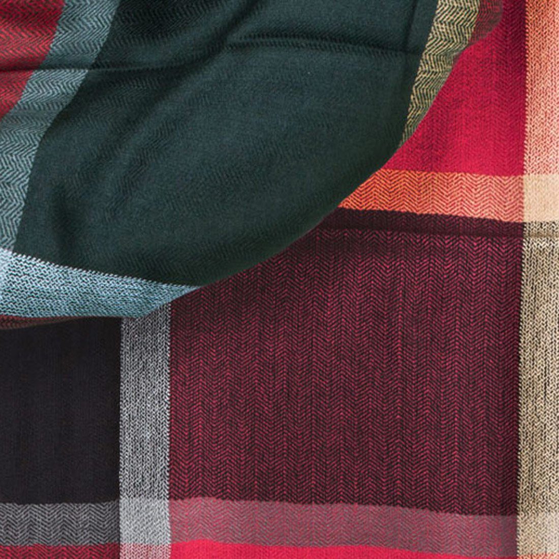 compagno Modeschal, (1-St), XXL Winterschal Karomuster kariert Winter Schal Weihnachten Geschenk