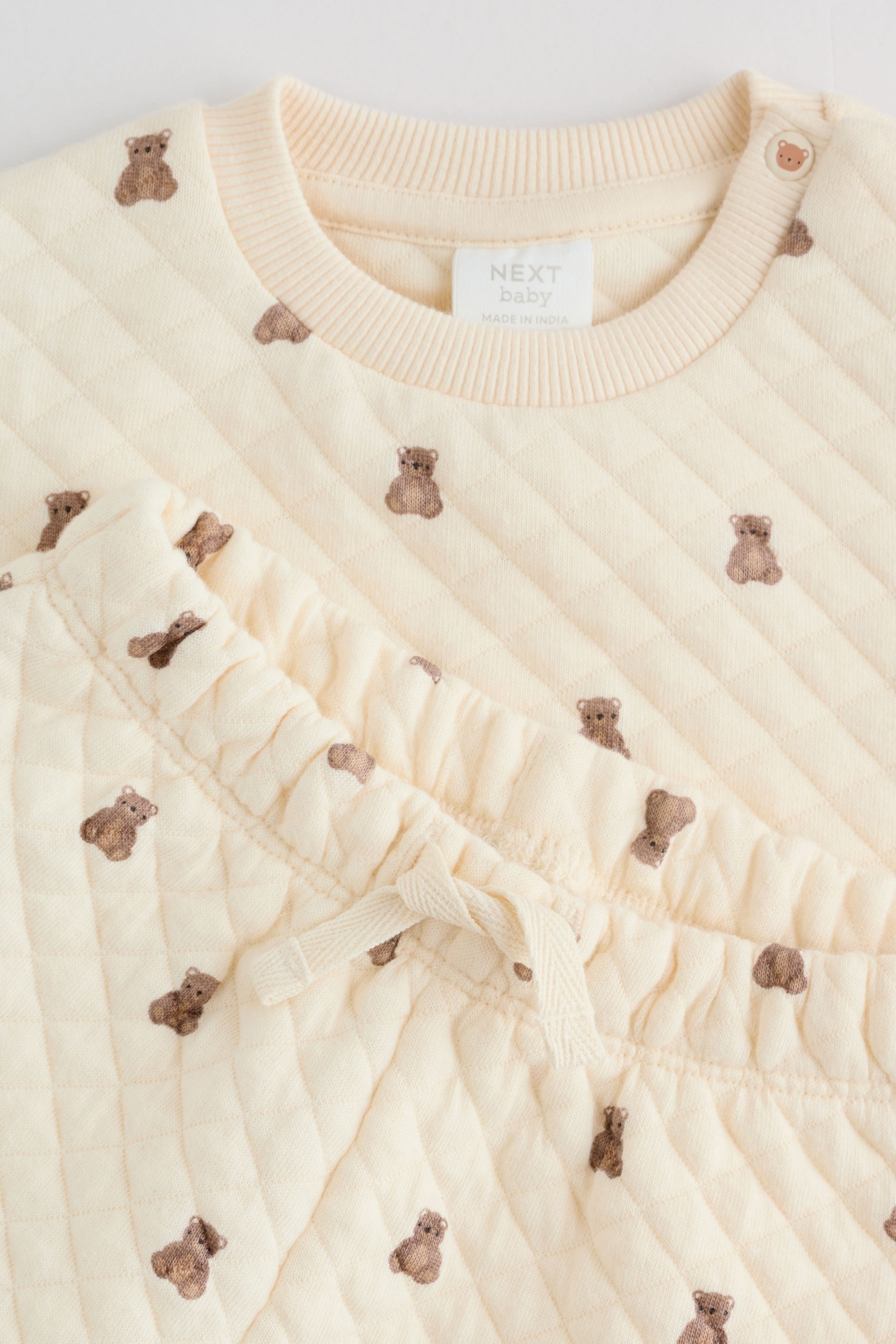 Next Baby Sweat Suit: Sweatshirt and Jogging Pants with Quilting (2-piece set)
