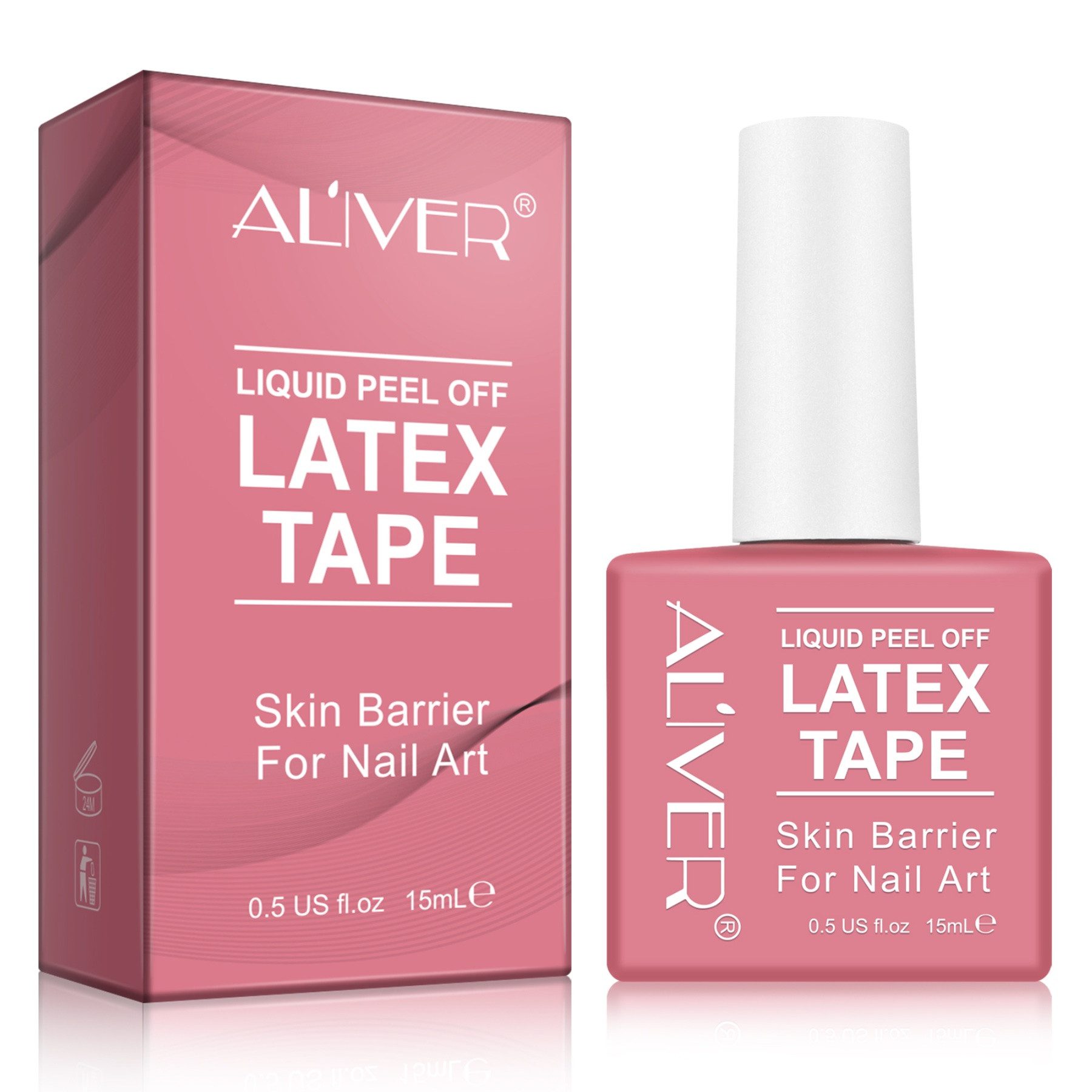ALIVER Nagellack Nagelhautschutz Nail Art Design Maniküre Skin Cover Latex Tape Aliver, 1-tlg.