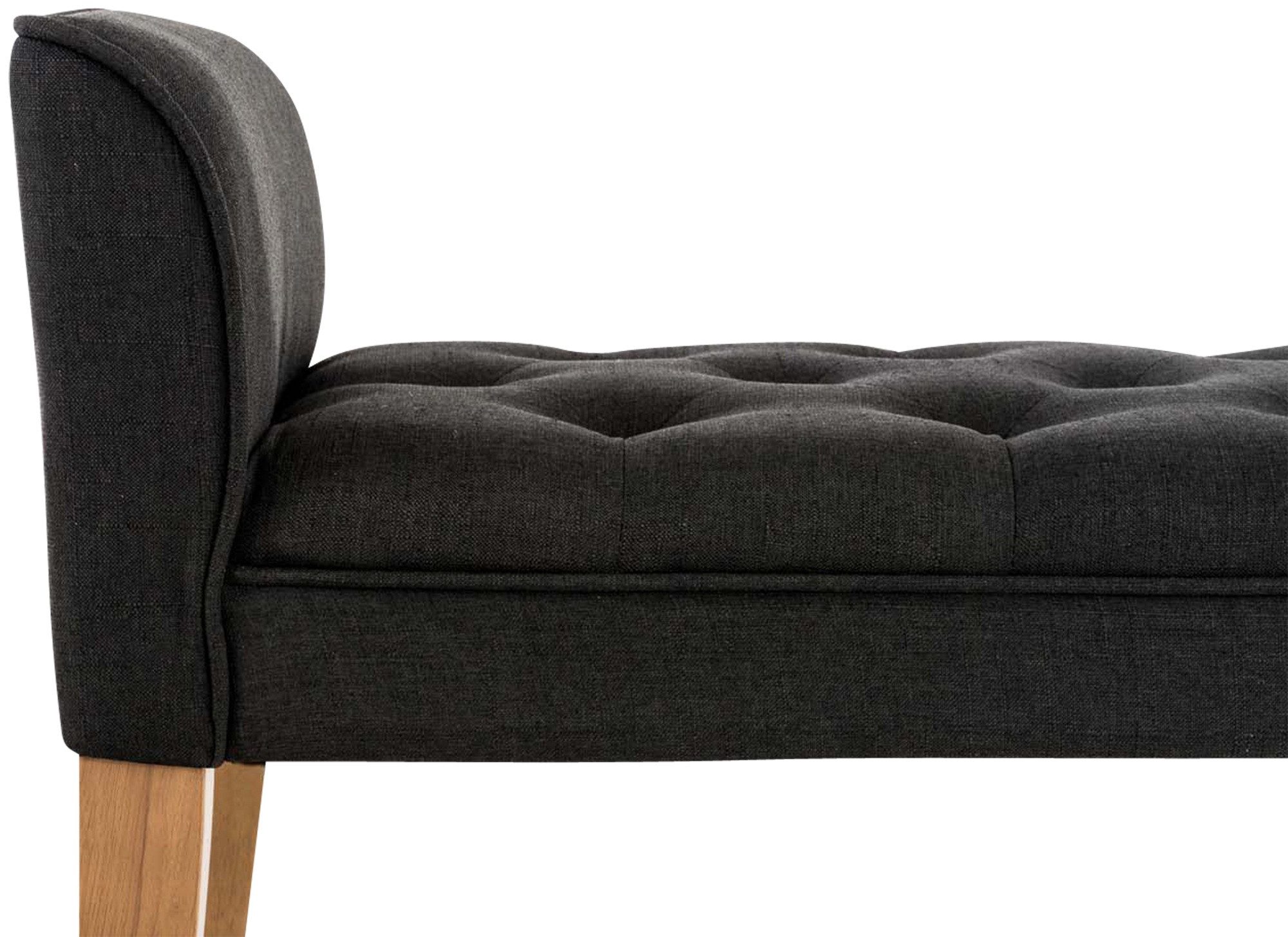 CLP Sitzbank Cleopatra, mit Stoff-Bezug, Gestell aus Kautschukholz