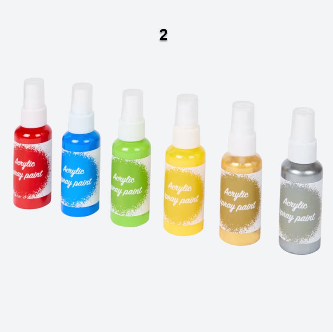 Spectrum Acrylfarbe Spray Acrylfarbe Acryl-Sprühfarbe 6 x 50 ml