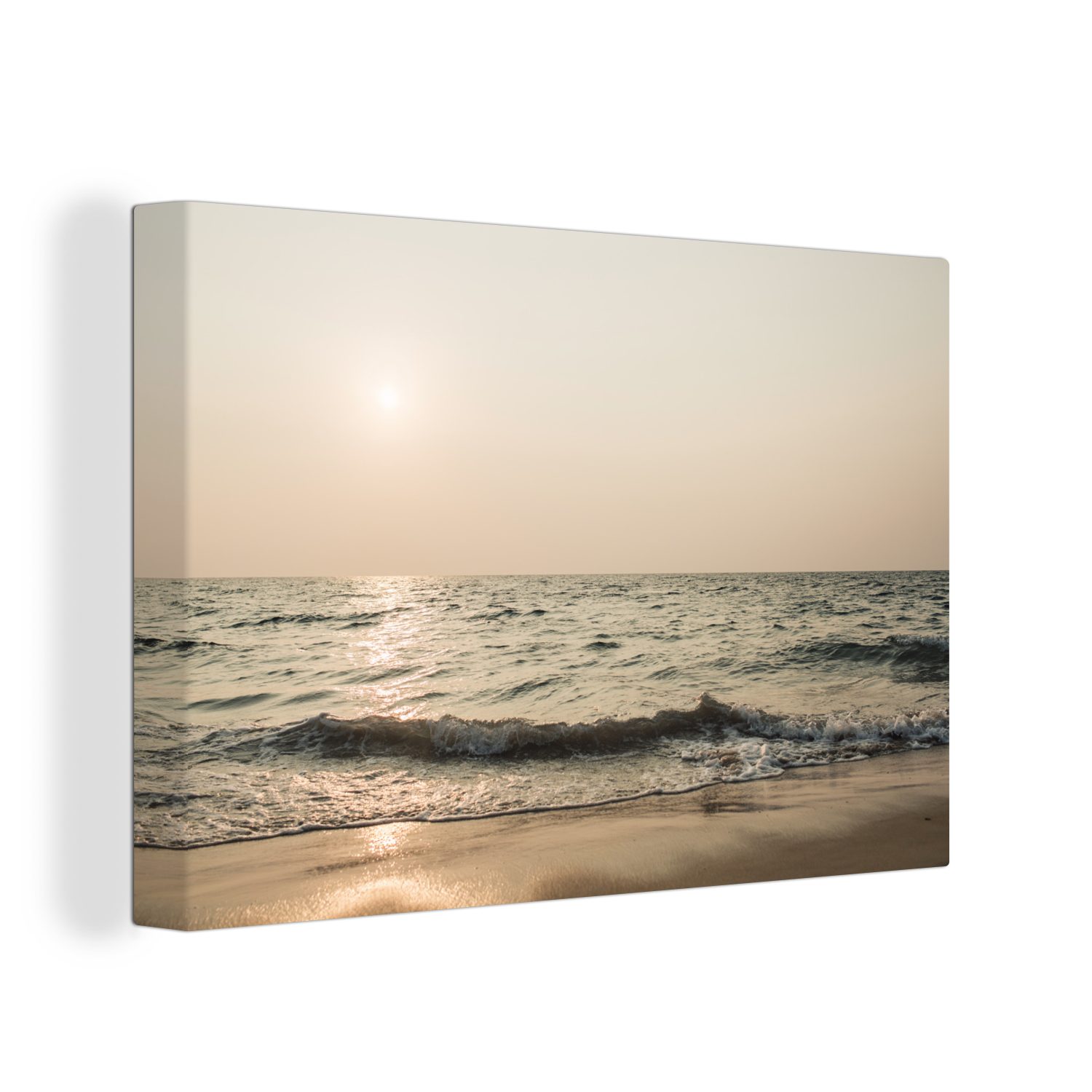 OneMillionCanvasses® Leinwandbild Sand - Meer - Strand, (1 St), Wandbild Leinwandbilder, Aufhängefertig, Wanddeko, 30x20 cm