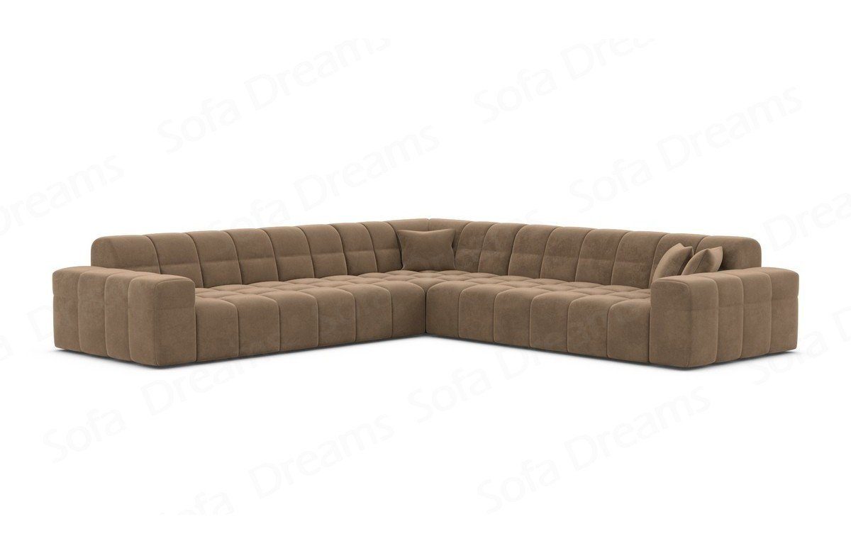 Modern Luxus L Sofa Stoff Eckcouch Samtsofa Sofa Dreams Ibiza Ecksofa Polsterecksofa Form