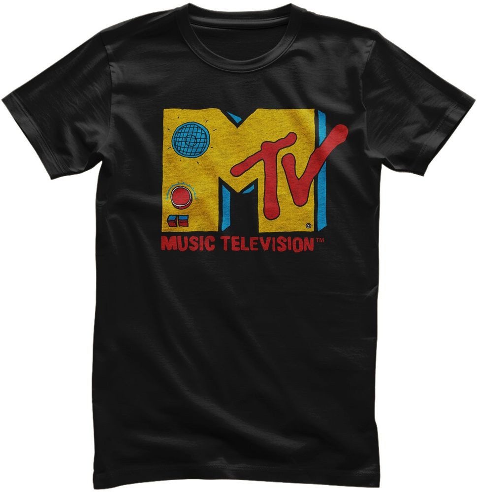 MTV T-Shirt MTV Radio Transistor Logo T-Shirt