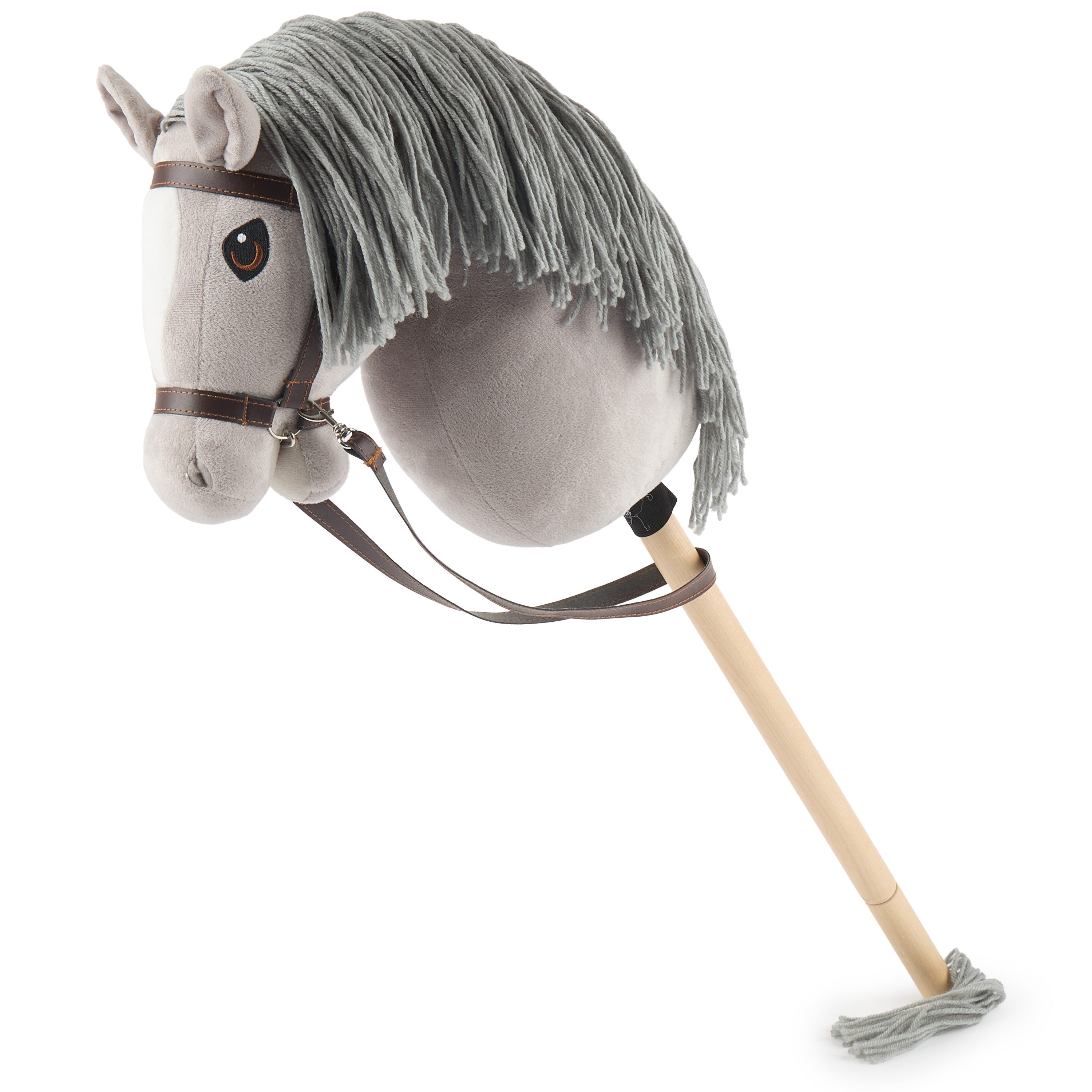 BIECO Steckenpferd Bieco Hobby Horse Steckenpferd Grauer - Größe M