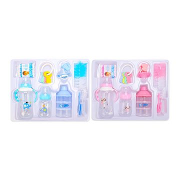 Baby Ja Babyflasche Babyflaschen-Set,Starter-Set für Neugeborene,Schnuller,8 Stück, Flaschenbürste