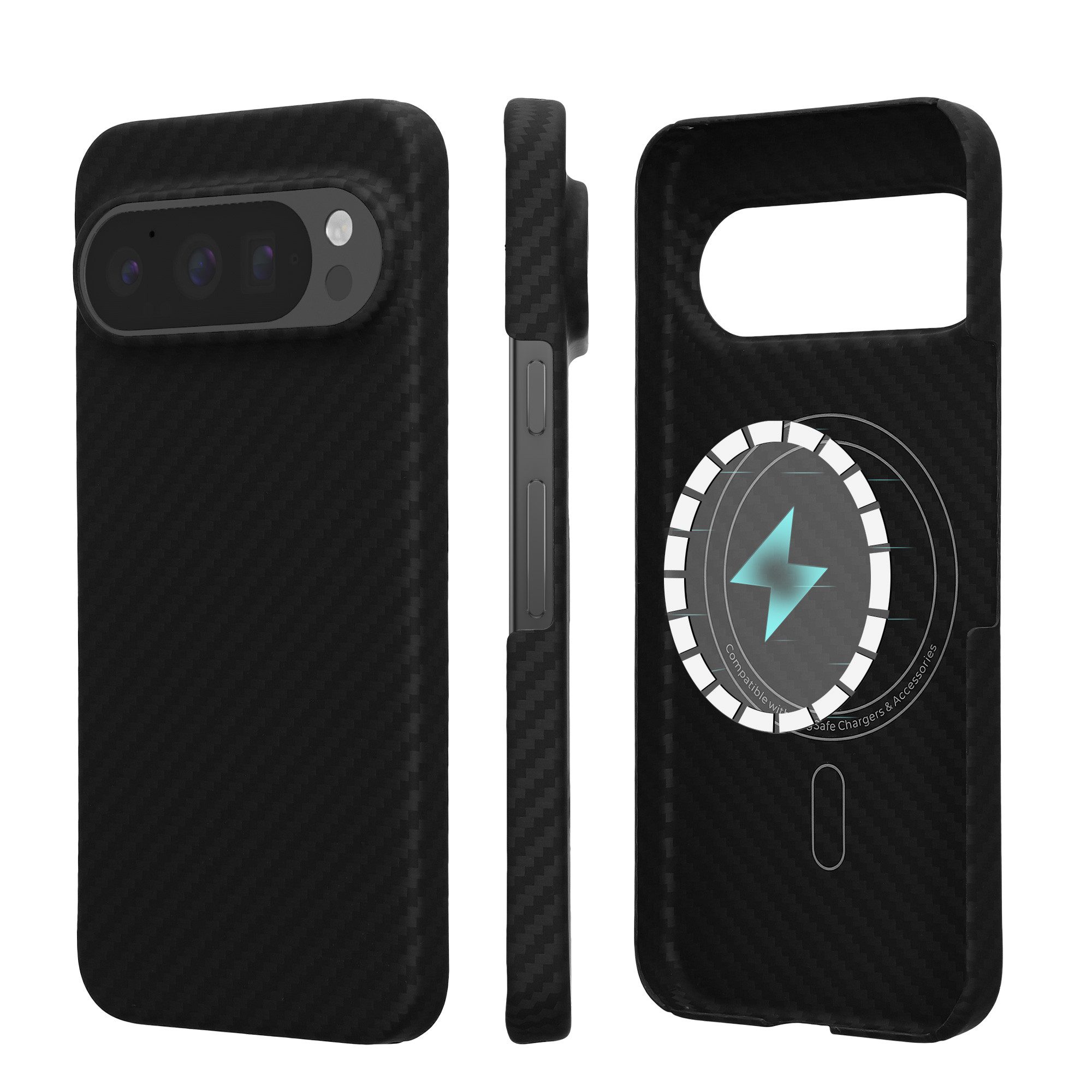 kalibri Smartphone-Hülle Hülle für Google Pixel 10 / Pixel 10 Pro Aramid Handy Schutzhülle, Cover Case Handyhülle - Kompatibel mit MagSafe