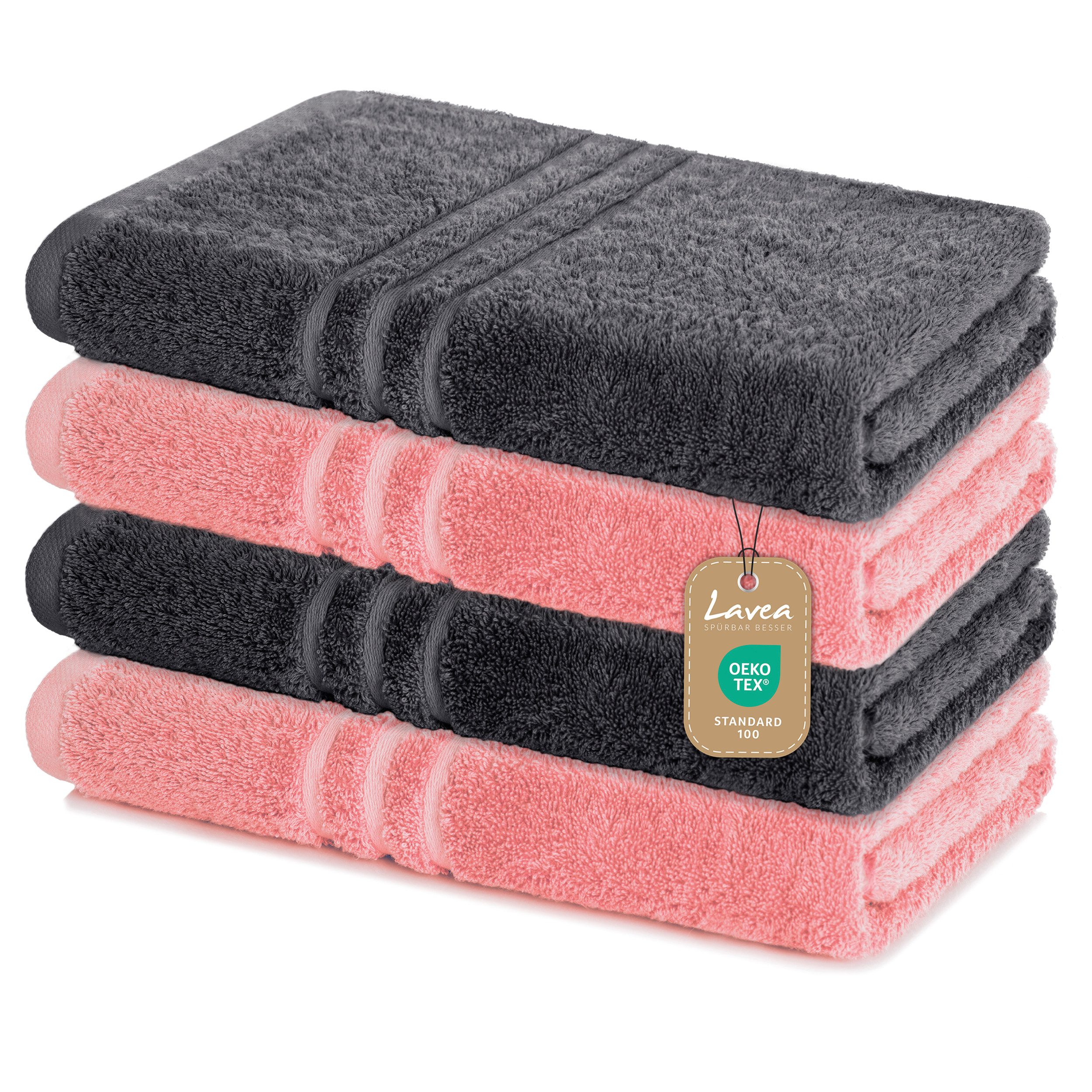 Lavea Handtuch Set Frottierserie Elena, Duschtuch günstig online kaufen