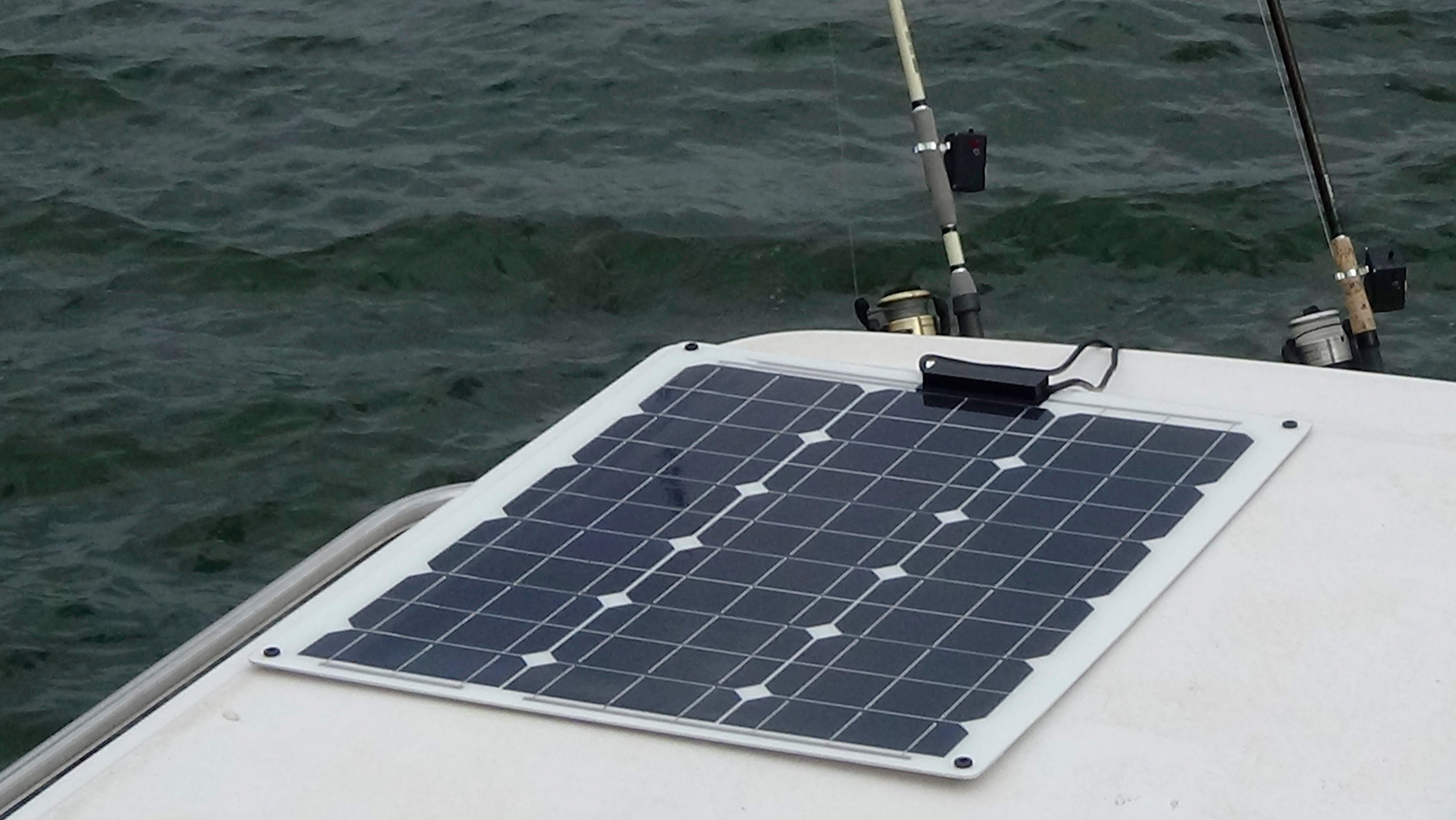 L 50 W, Watt, Solarmodul Yachten Sunset 50 Boote (Laminat), 50 Polykristallin, für und SM
