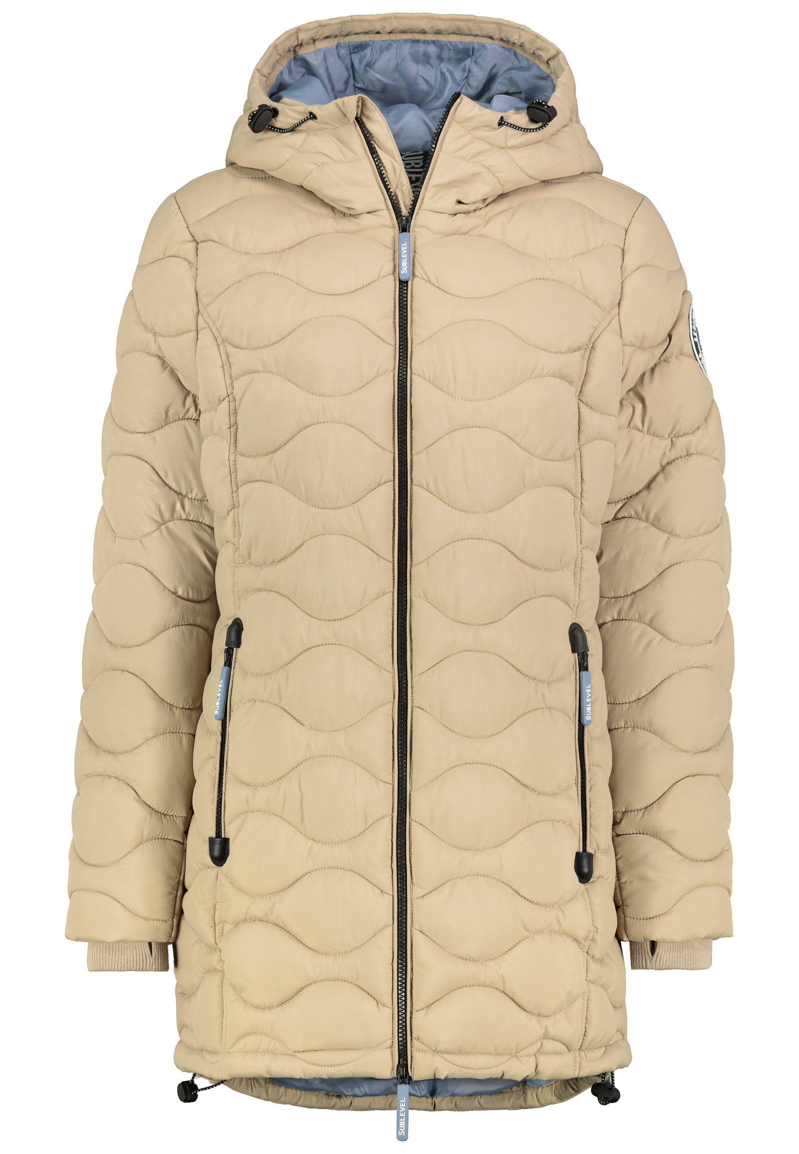 SUBLEVEL Steppjacke Damen Mantel mit Kapuze günstig online kaufen