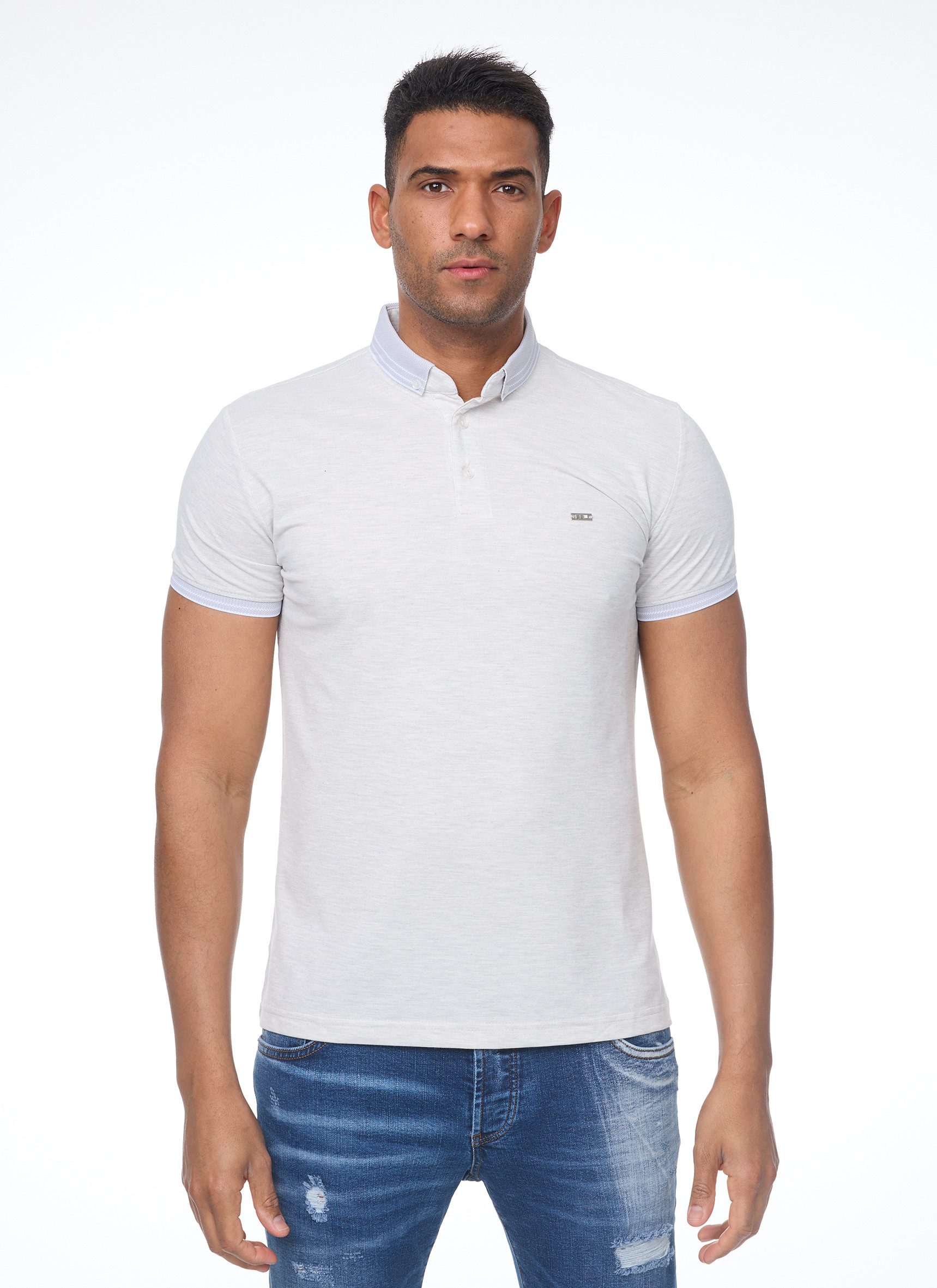 Denim Distriqt Poloshirt Modernes sommerliches Herren günstig online kaufen