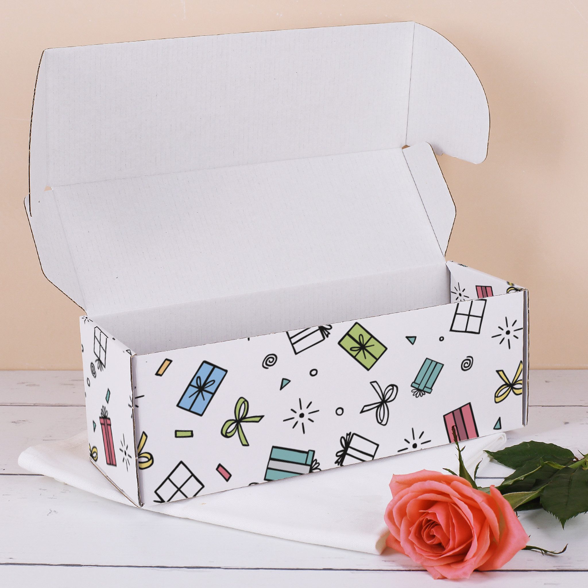 Herz & Heim Geschenkbox zum Geburtstag - Geschenkverpackung aus stabiler Pappe, verschiedene Größen