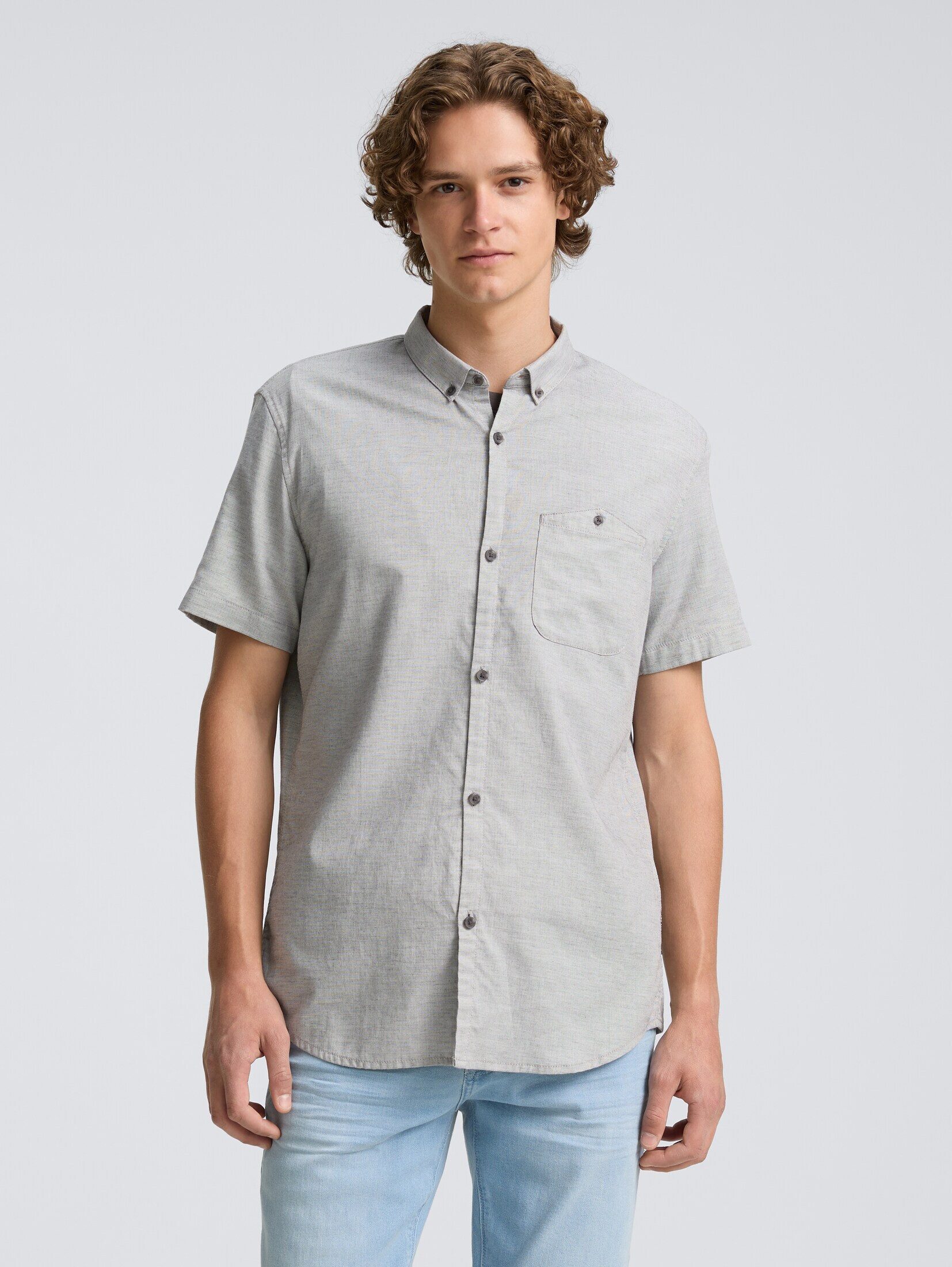 TOM TAILOR Denim Kurzarmhemd Regular Fit günstig online kaufen