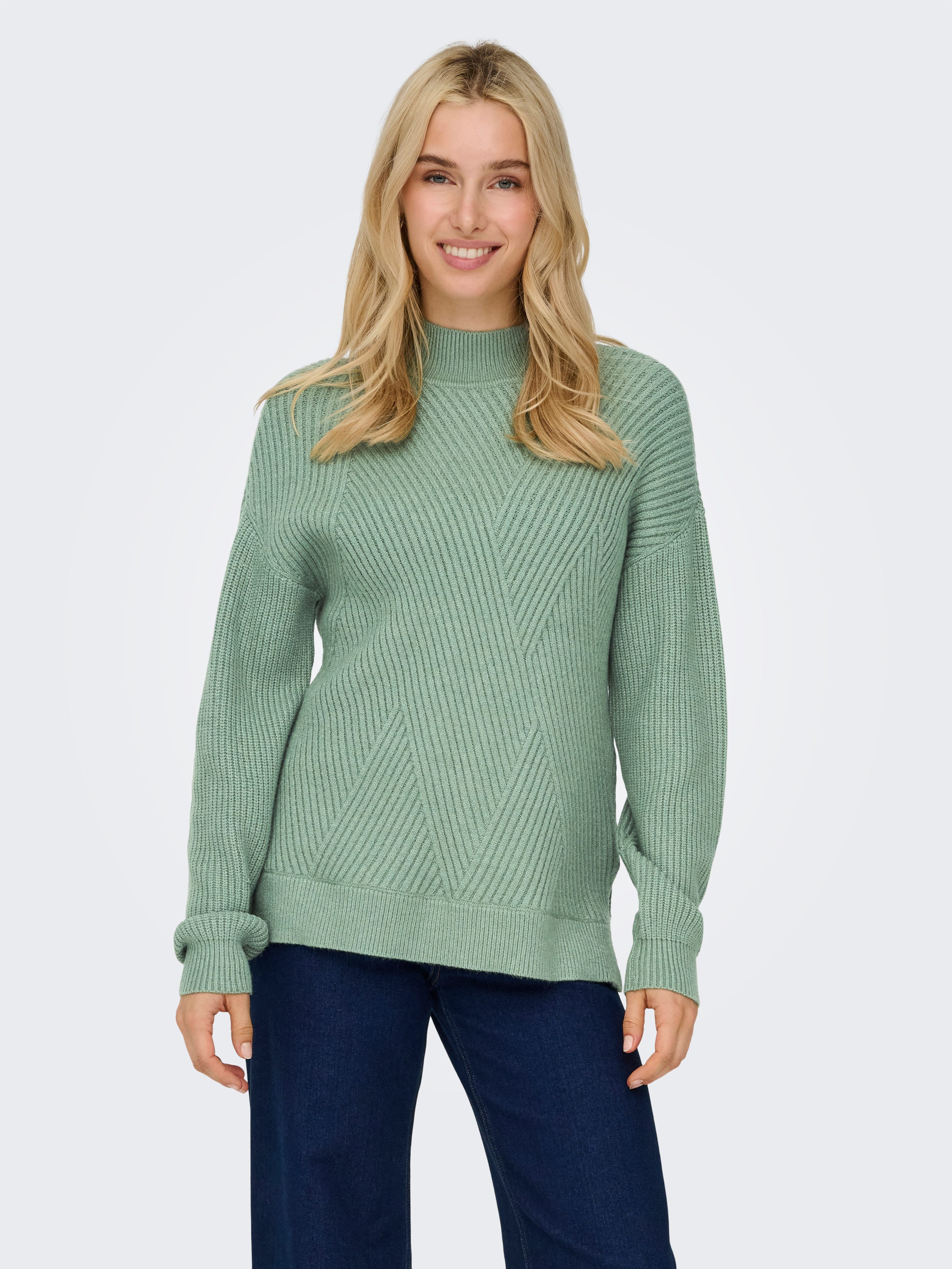 ONLY Strickpullover ONLNELI LS HIGHNECK RIB PULLOVER EX KNT günstig online kaufen