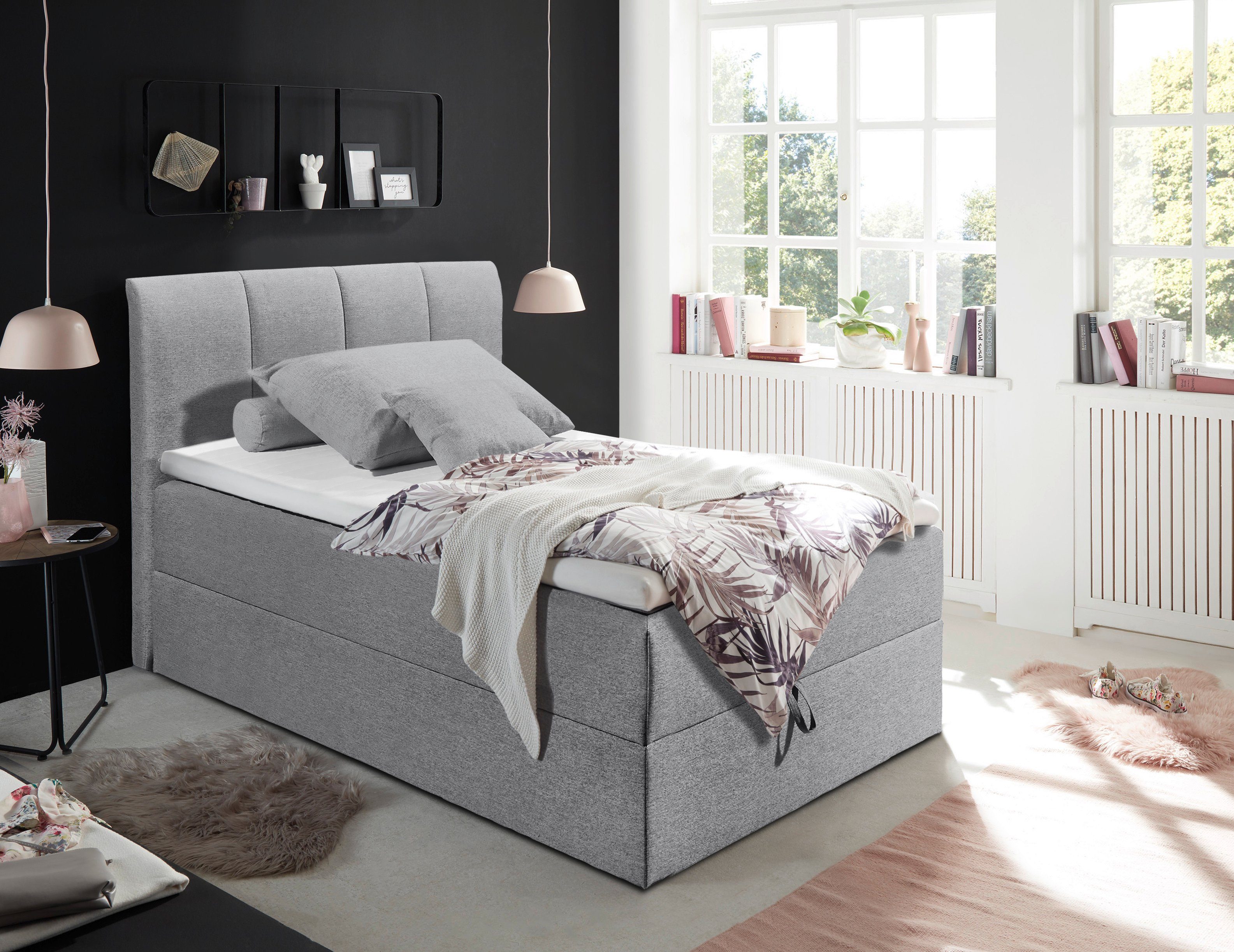 ED EXCITING DESIGN Boxbett Granada, inkl. Bettkasten und Topper