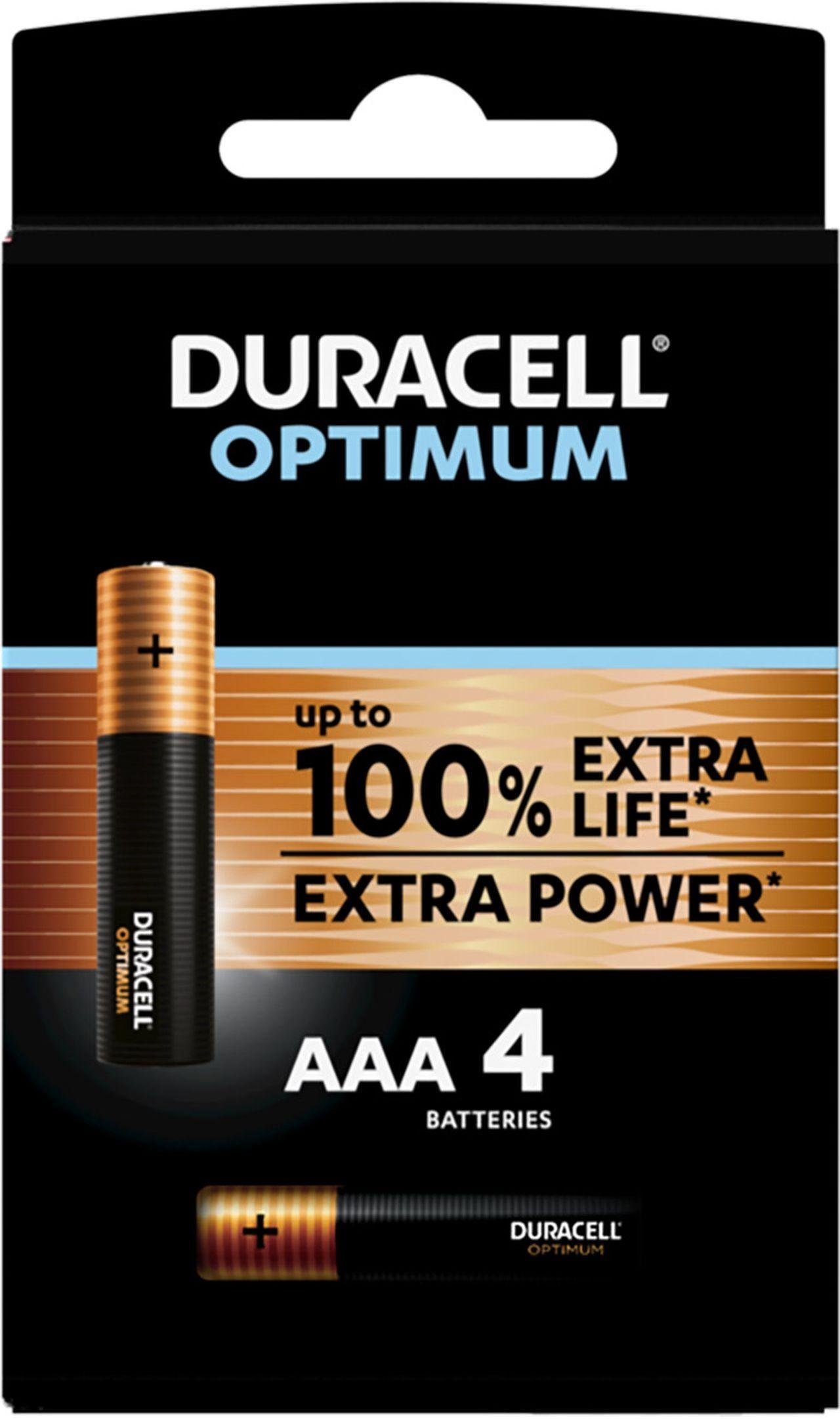 Duracell MN2400 Optimum AAA 4er Blister Batterie