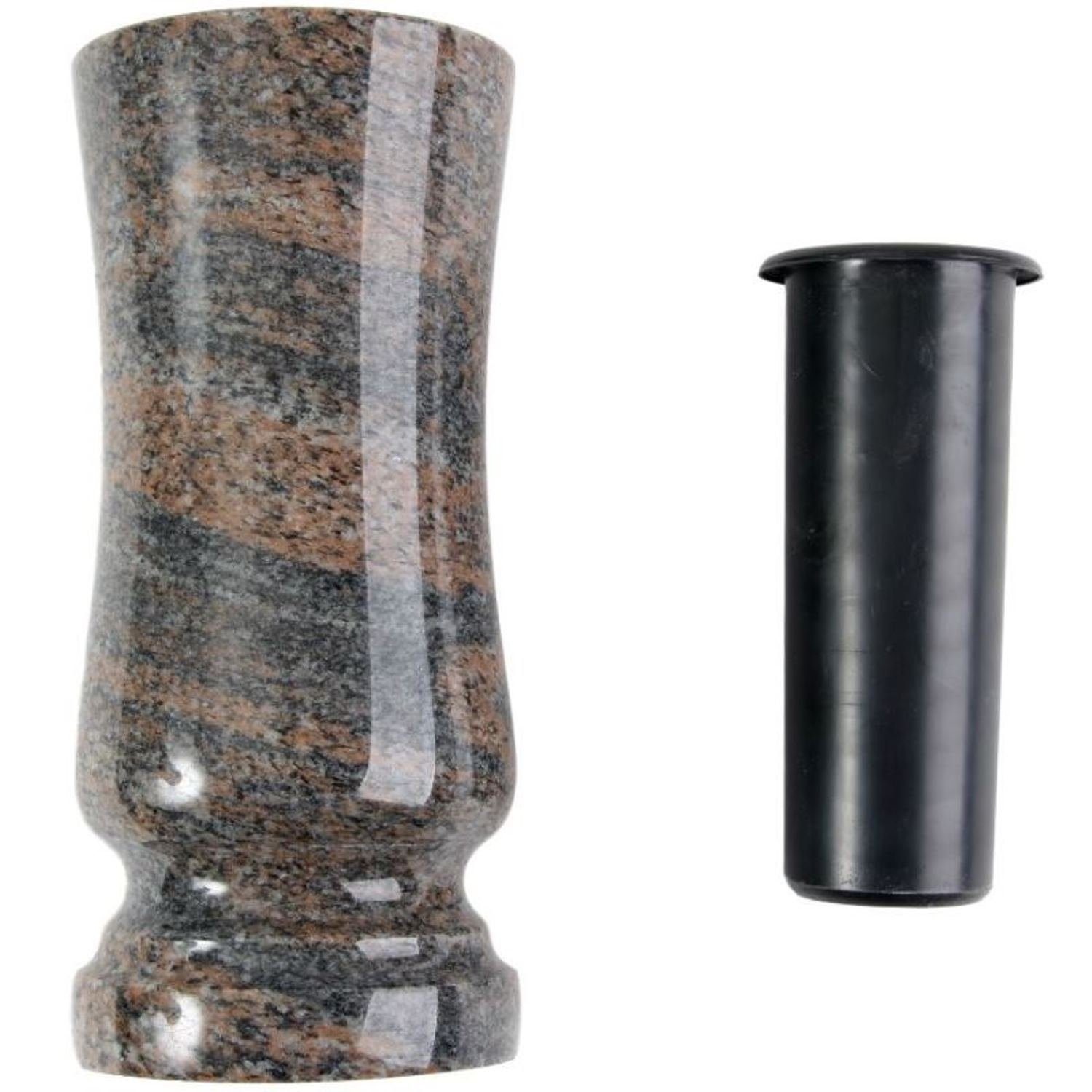 Dekoobjekt Grab-Vase Granit Gneis Friedhof-Vase, (1 günstig online kaufen
