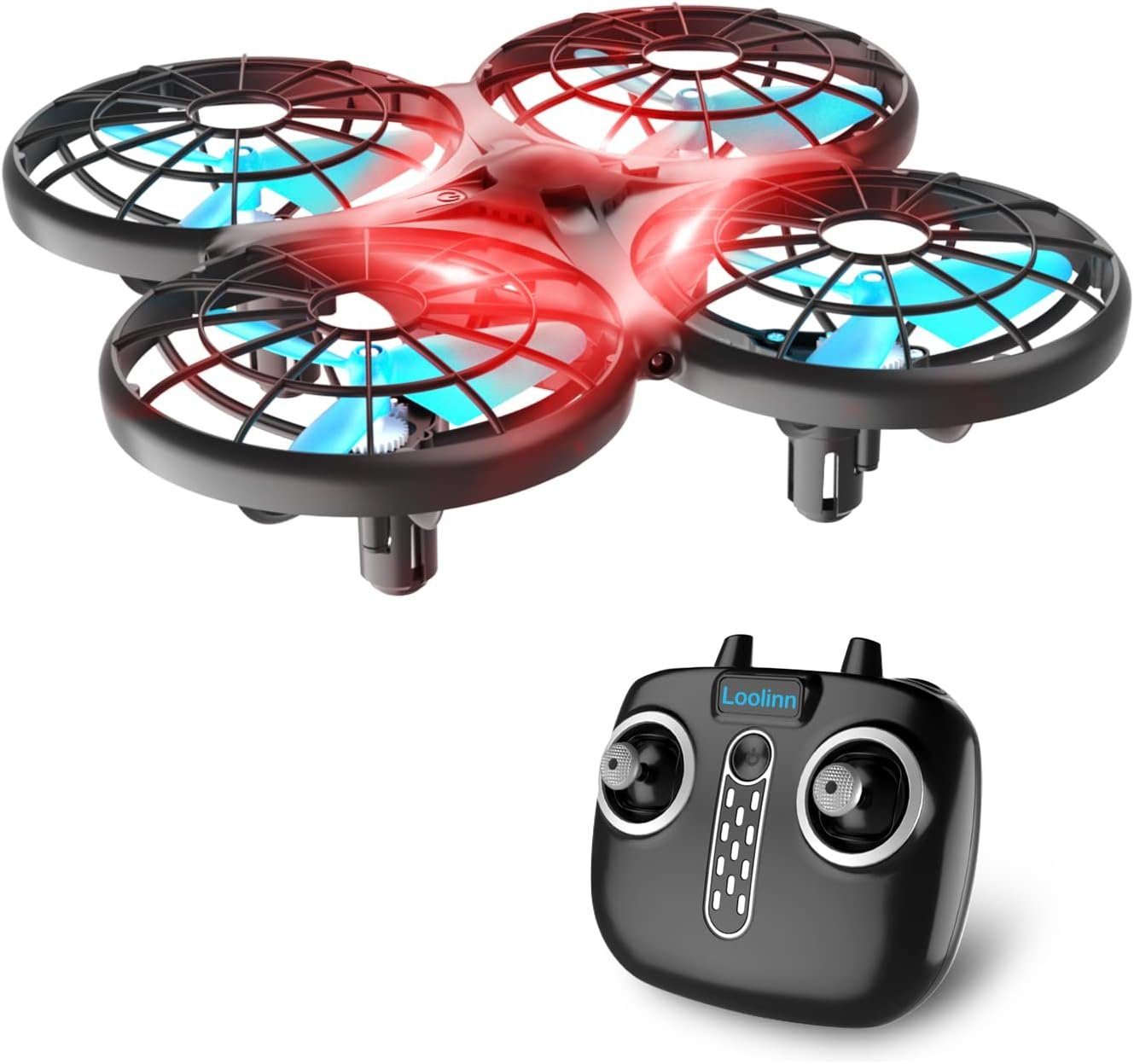 Flips Quadrocopter Drohne 360° RC Kinder Geschenk Antikollision) Loolinn (Mini