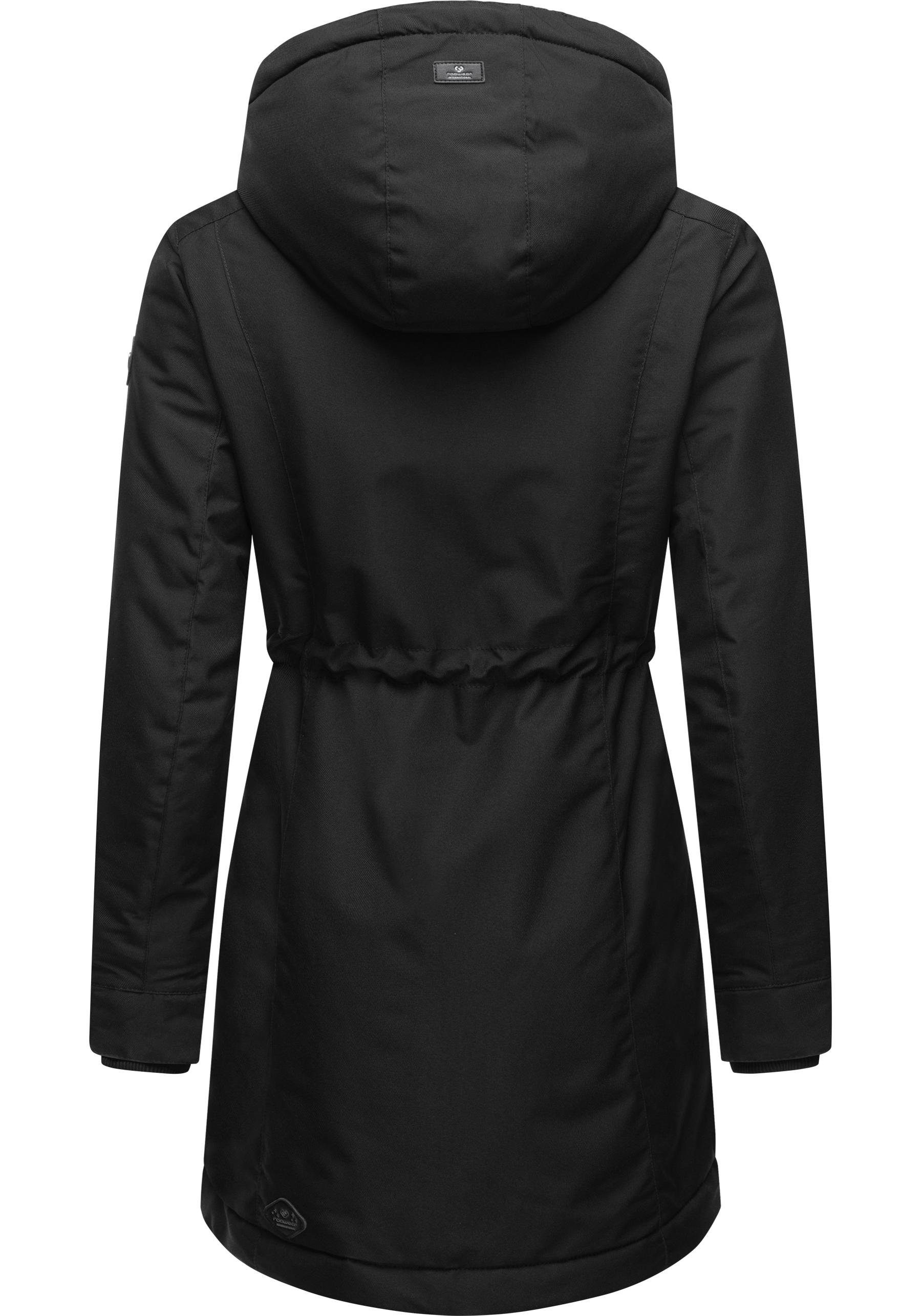 Ragwear Winterjacke Dakkota Wasserdichter Winterparka mit Teddyfleece Innenfutter