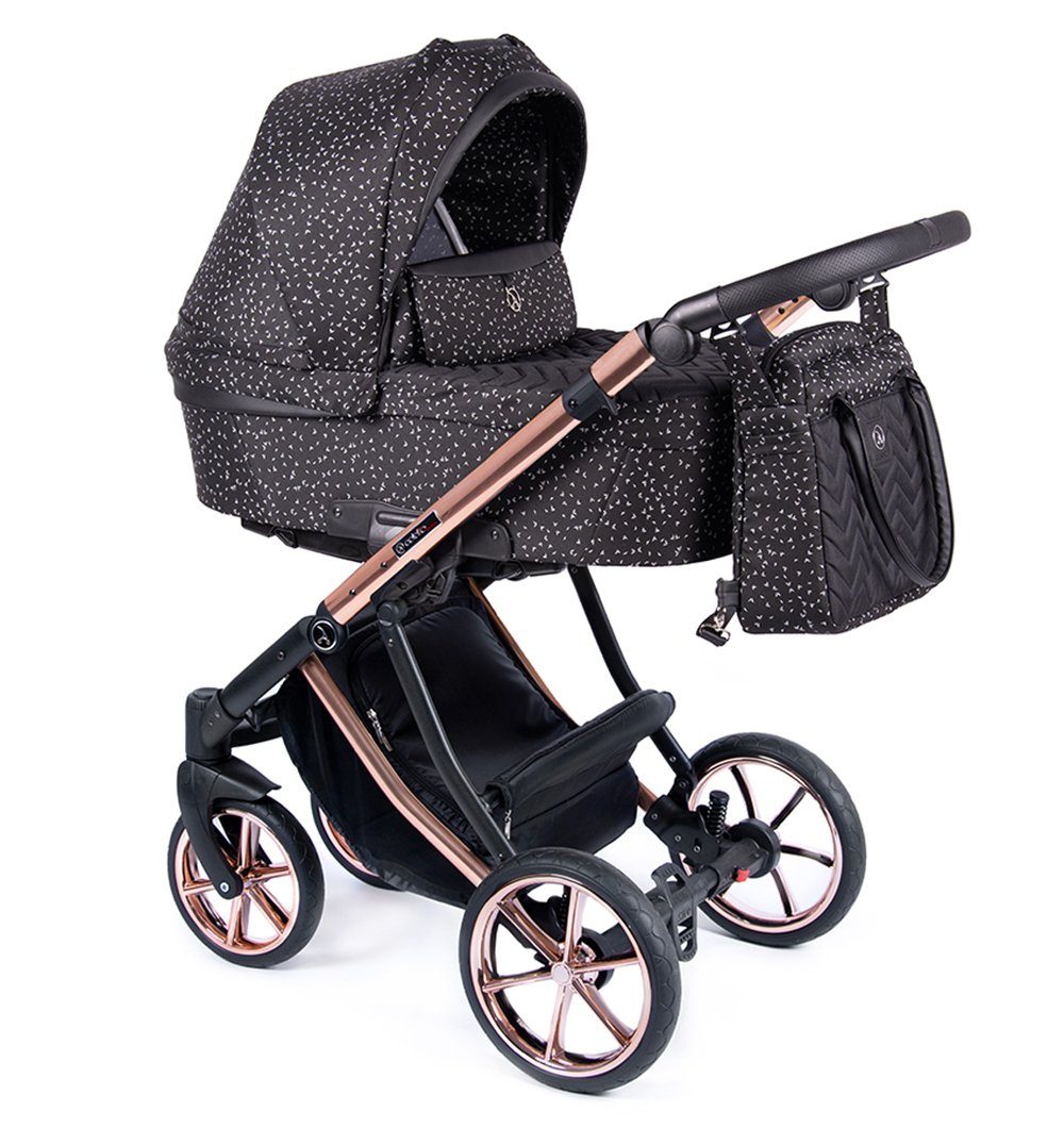 Kinder Kinderwagen babies-on-wheels Kombi-Kinderwagen Dante 3 in 1 inkl. Autositz - 13 Teile - von Geburt bis 4 Jahre in 20 Desi