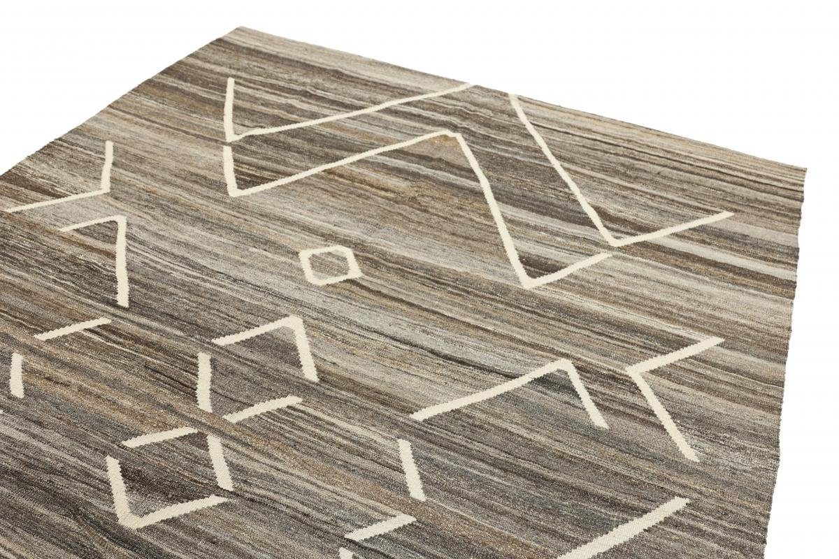 Orientteppich Kelim Berber Design Orientteppich, Höhe: 3 Trading, mm Handgewebter Nain rechteckig, 205x292 Moderner