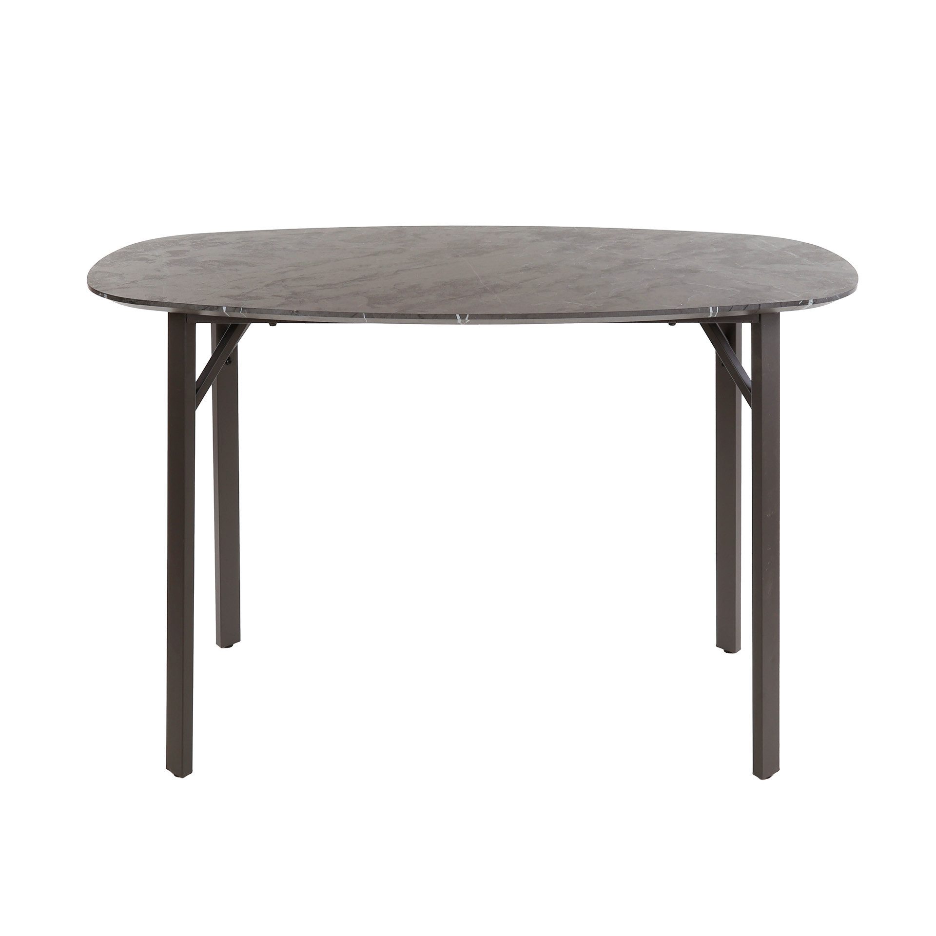 Villa Möbel Bartisch Onyx (1 Tisch, 1-St), Dänisch ovaler Bartisch in Graphit Optik