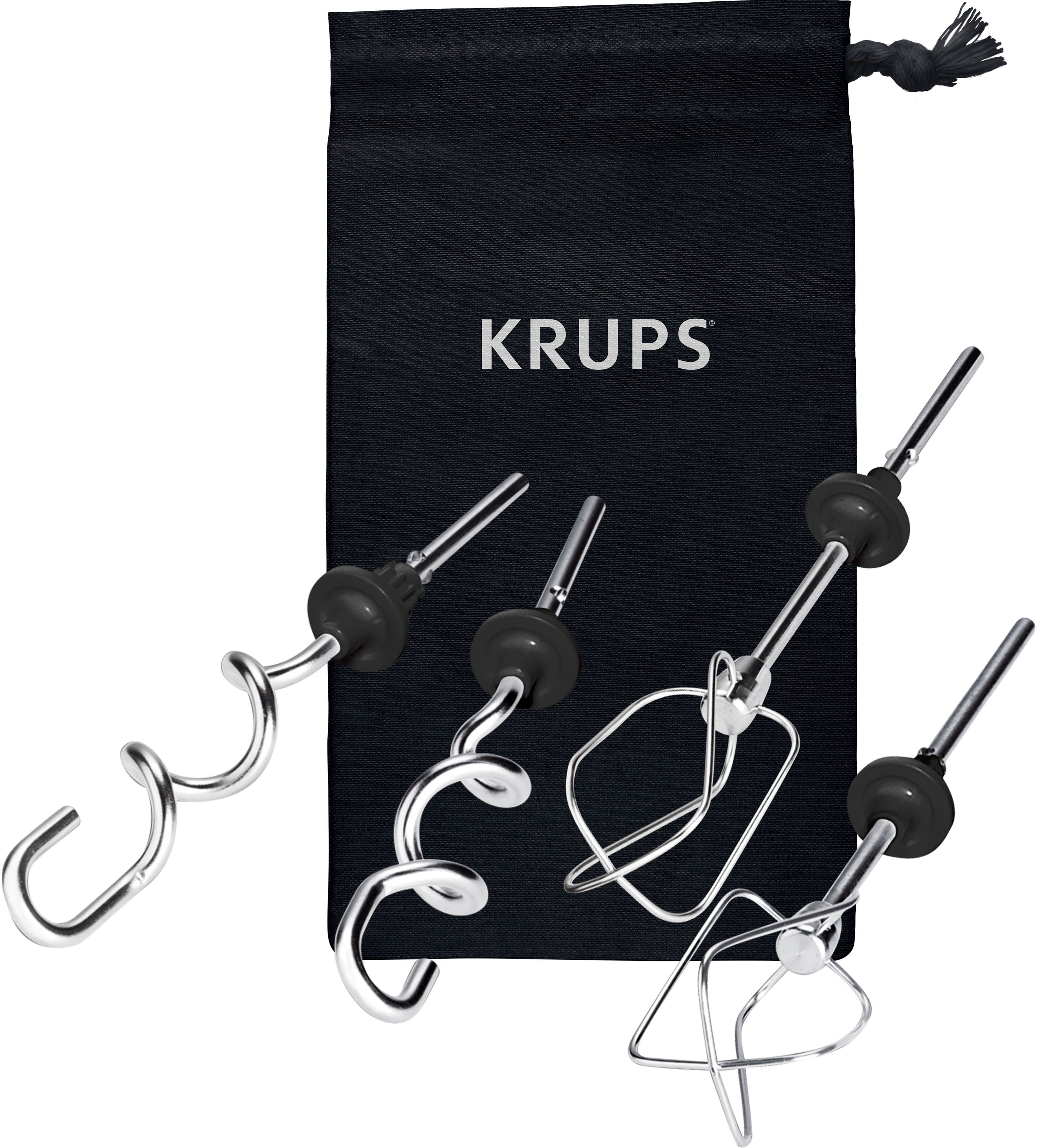Krups Handmixer 3Mix 7000, 500 W, limitierte Edition, Zubehörtasche, Quirl+Knethaken, F60858