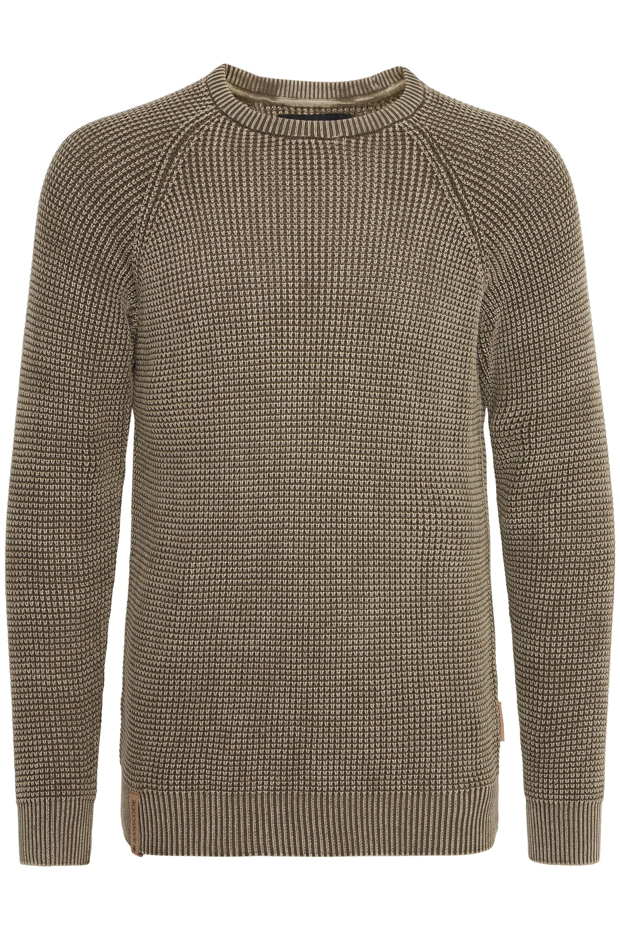 Indicode Strickpullover IDRockford Strickpulli in Waffelstrick-Optik günstig online kaufen