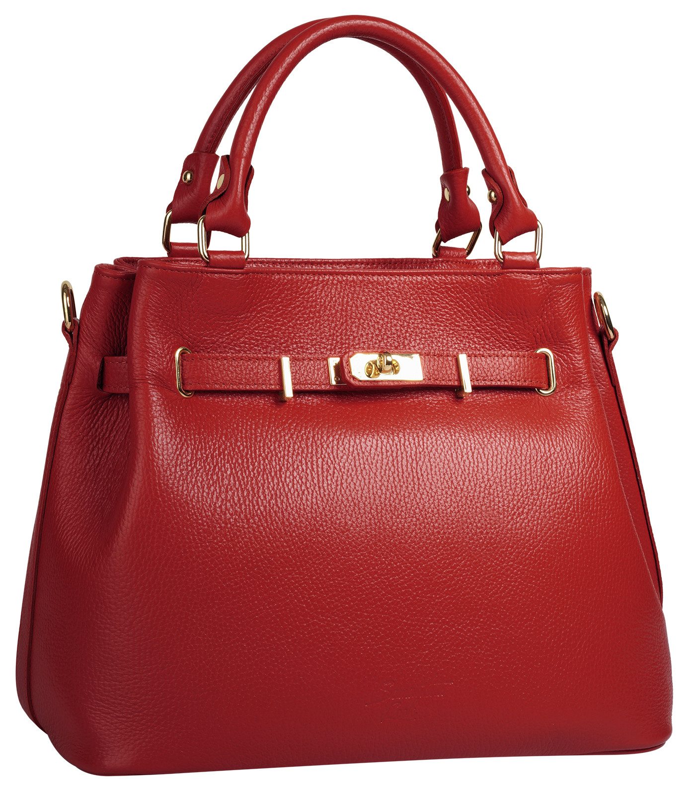 Samantha Look Henkeltasche SAMANTHA LOOK Damen echt Leder, Made in Italy, echt Leder, Made in Italy – Bild 3 von 5