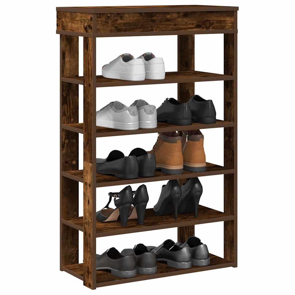 vidaXL Schuhregal Schuhregal Räuchereiche 60x30x98 cm günstig online kaufen