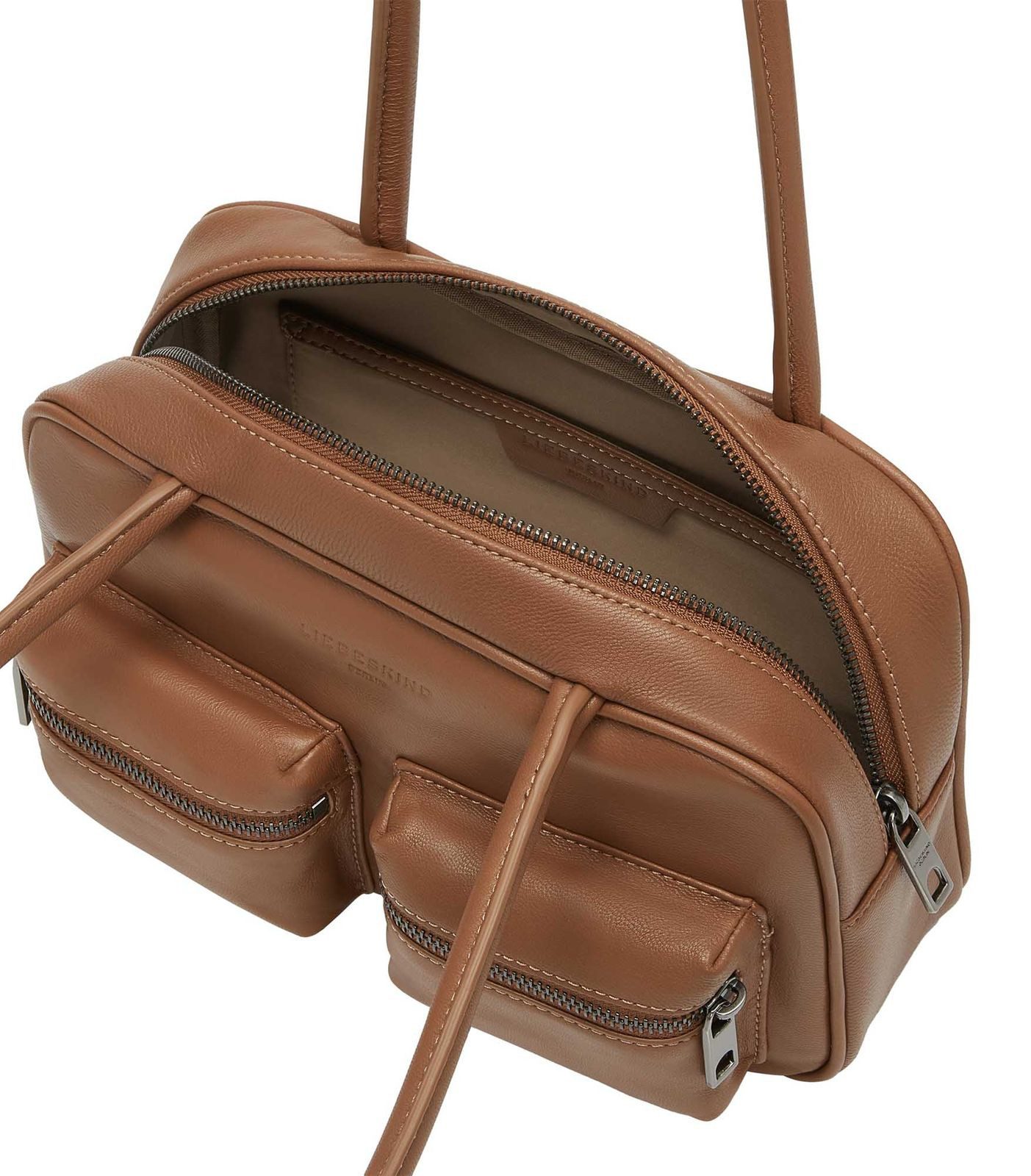 Liebeskind Berlin Schultertasche Satchel, aus echtem Ziegenleder