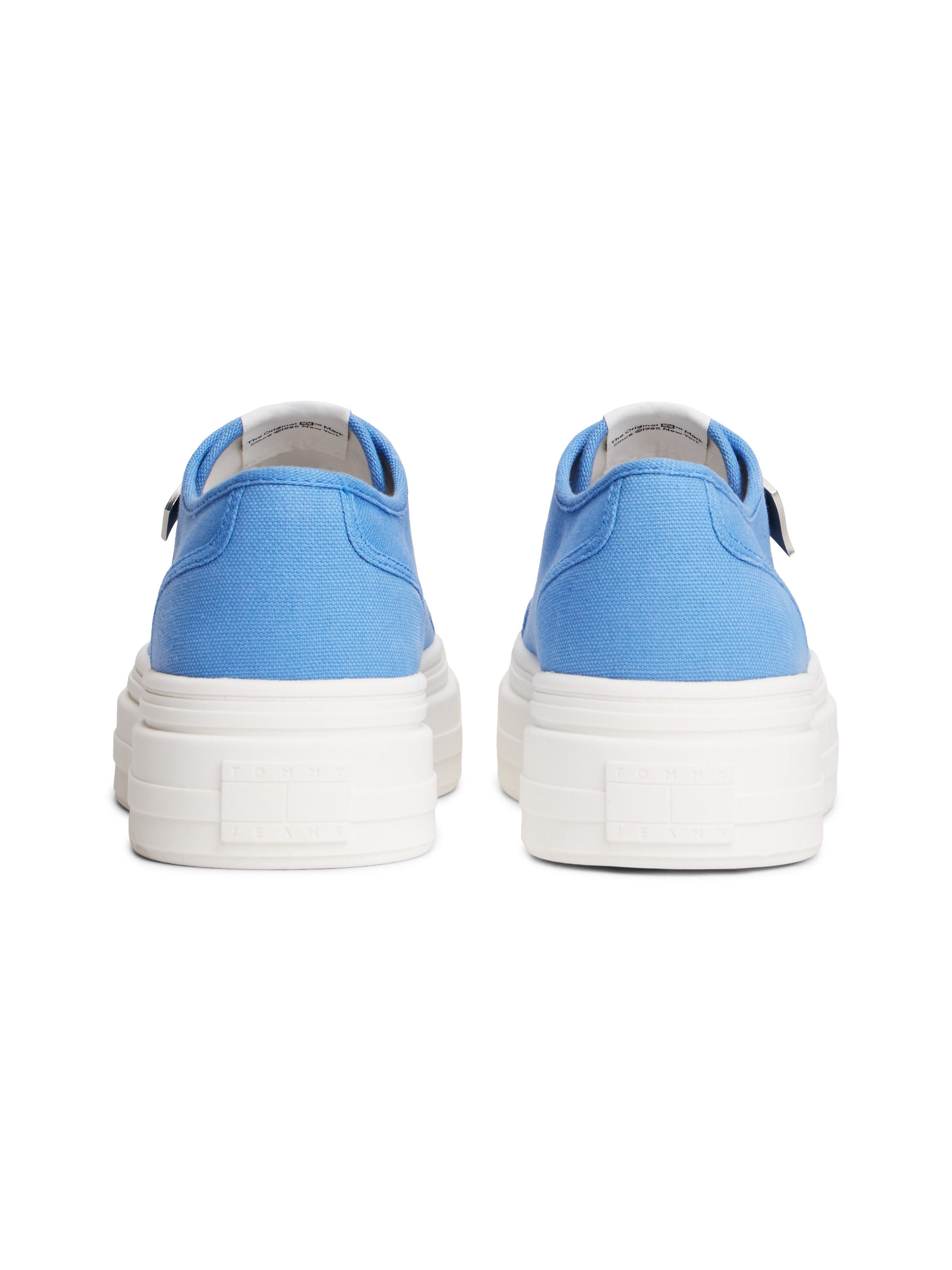 Tommy Jeans TJW FLATFORM SNEAKER CHARMS Plateausneaker Halbschuh, Schnürer, Freizeischuh mit kleiner TJ-Flagge als Anhänger