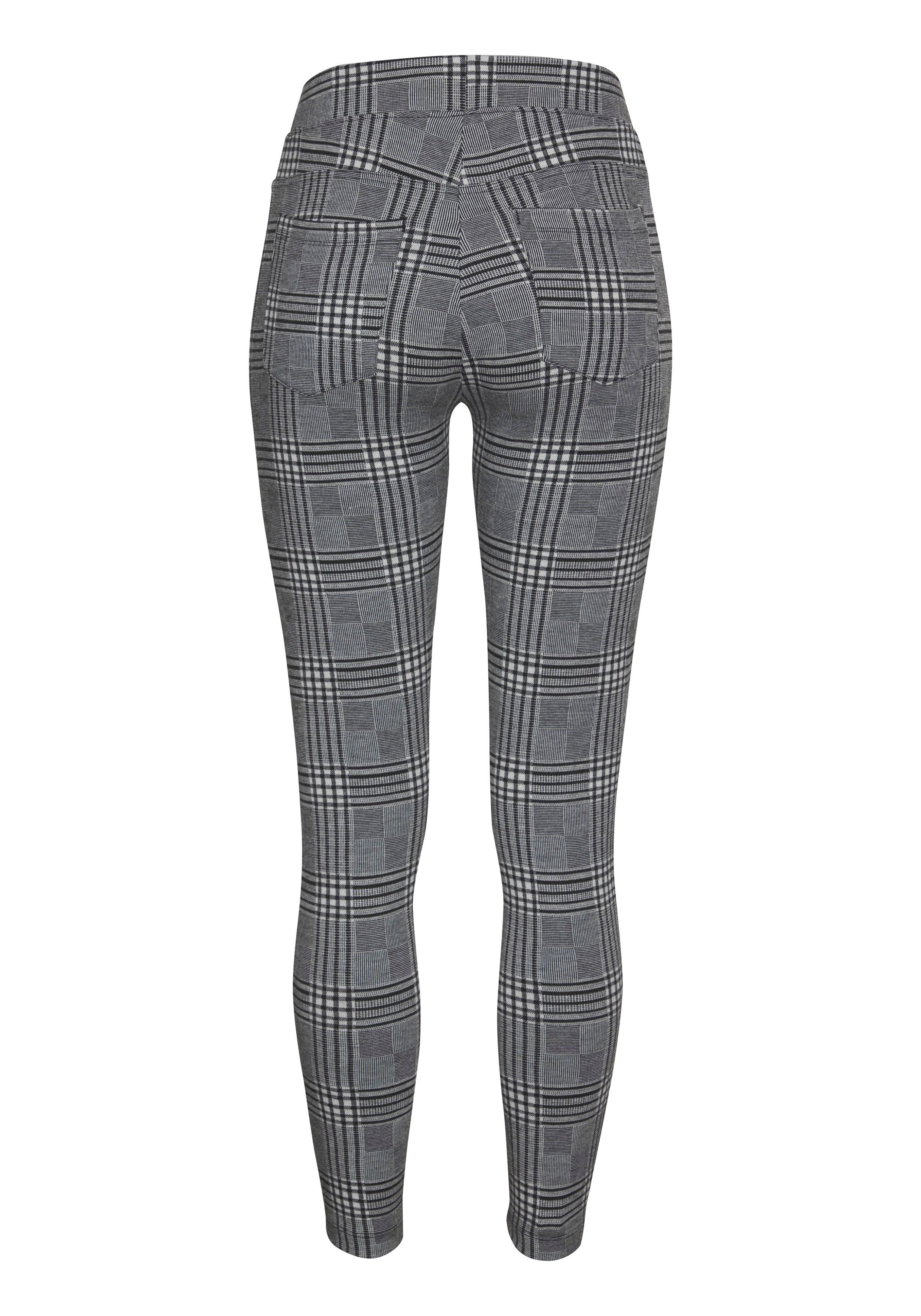 LASCANA Leggings mit klassischem Karodesign