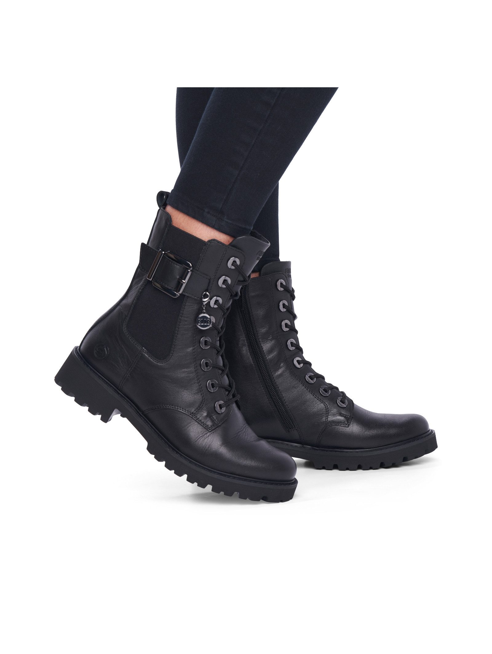 Remonte Remonte Stiefelette Glattleder Schnürstiefelette