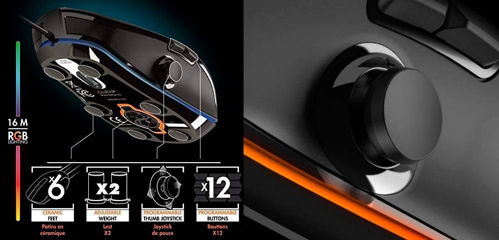 Lexip NP93 Neptunium Alpha Gaming M Gaming-Maus (kabelgebunden) – Bild 5 von 5
