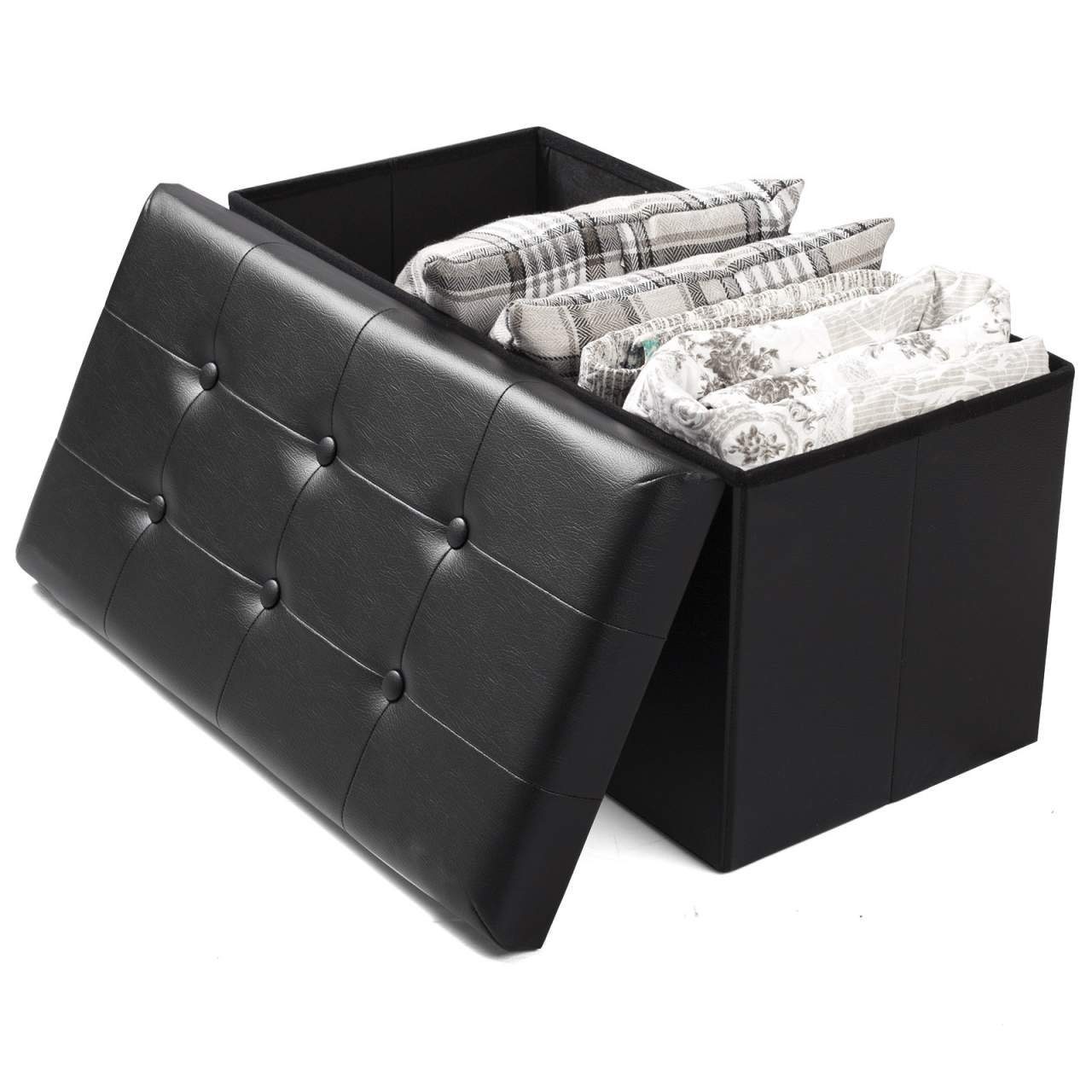 Woltu Sitzhocker (1 St), mit Stauraum faltbar abnehmbar, belastbar bis 300 kg