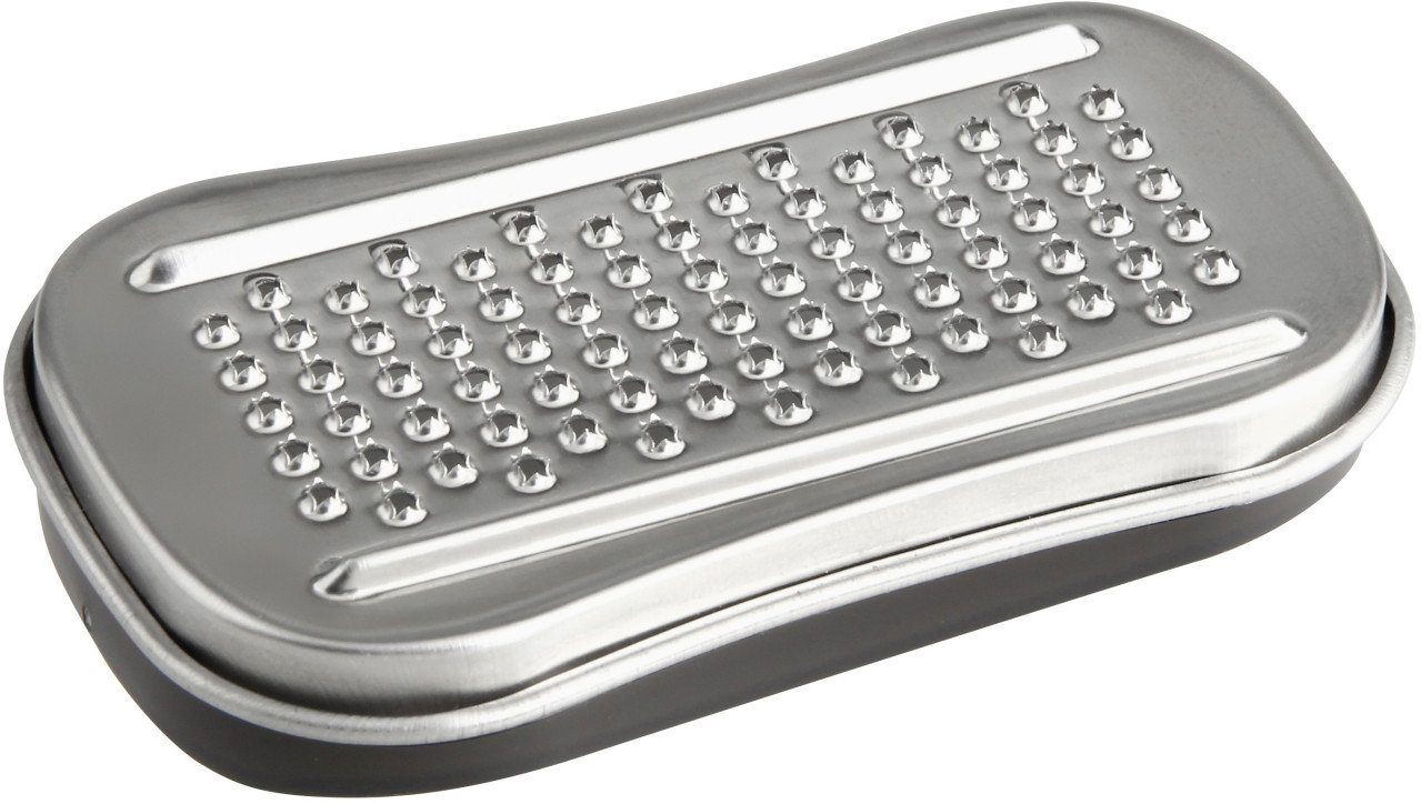 FACKELMANN Muskatreibe Fackelmann Muskatreibe mit Deckel 9 x 5 cm, Edelstahl