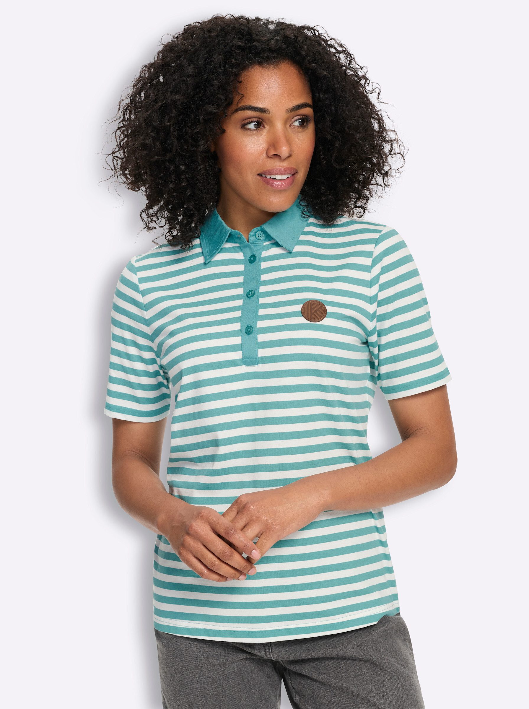 Sieh an! T-Shirt Poloshirt Kurzarm