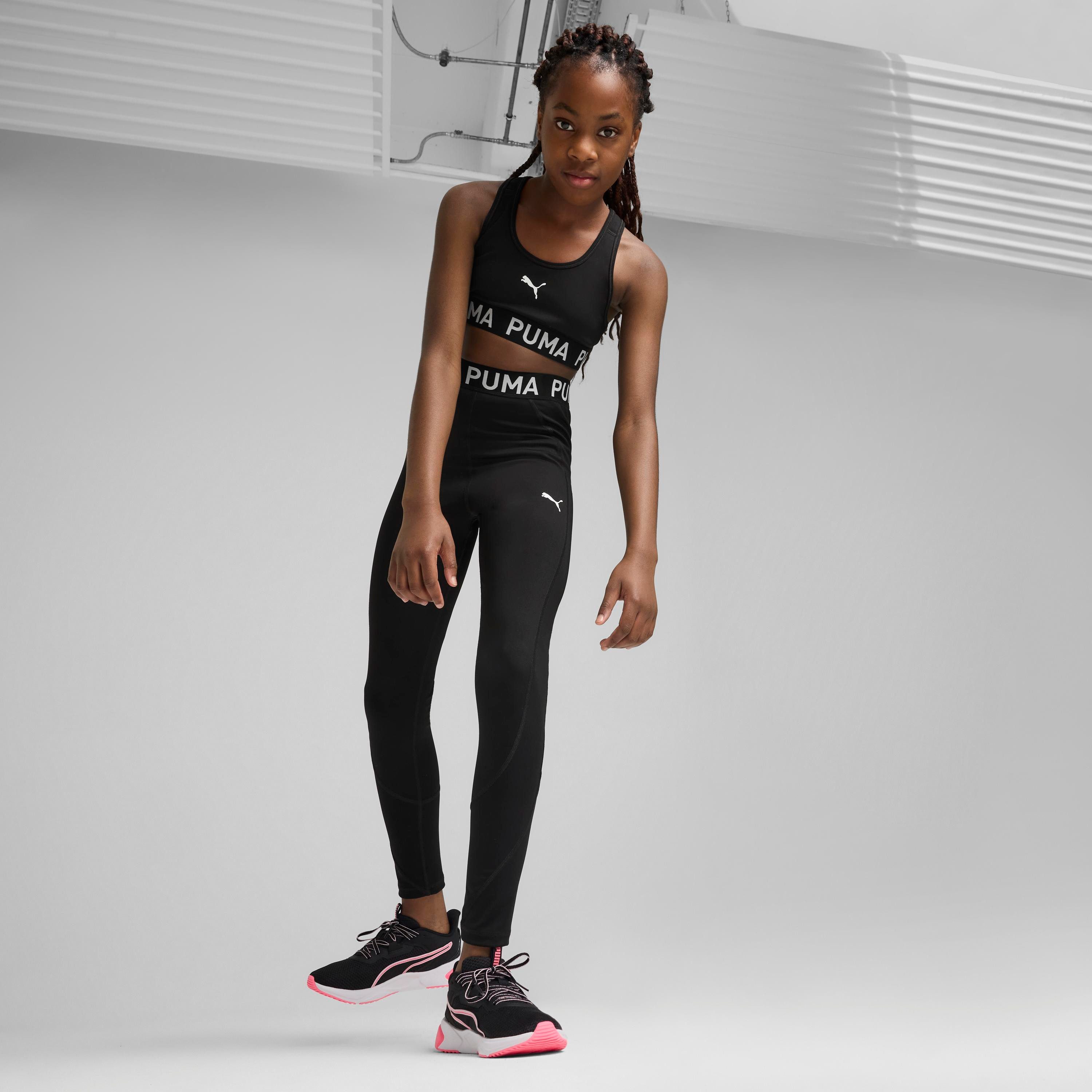 PUMA Leggings STRONG TRAIN TIGHTS G hochgeschnitten, für Sportmode und Streetwear, elastischer Bund – Bild 3 von 5