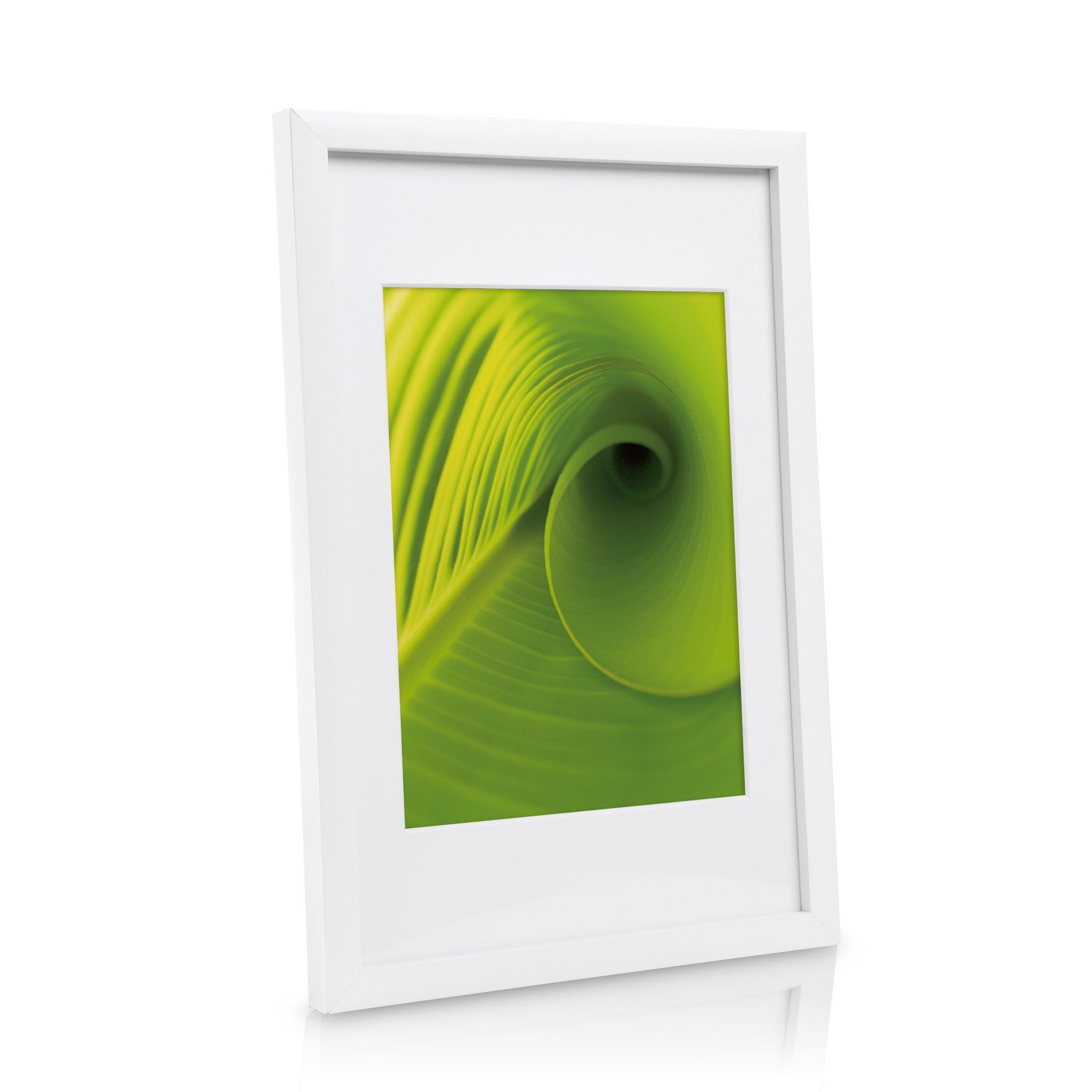 bomoe Bilderrahmen 24er Bilderrahmen Set Nature Fotorahmen Collage, Weiß, 10x 10x15 cm, 8X 13x18 cm, 4X 15x20 cm, 2X 20x30 cm mit Passepartout – Bild 4 von 5