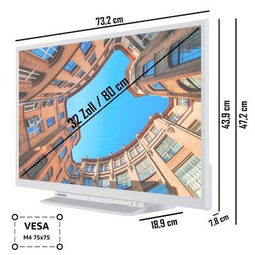 Toshiba 32LK3C64DAW LCD-LED Fernseher (80 cm/32 Zoll, Full HD, Smart TV, HDR, Triple-Tuner, Alexa Built-In, 6 Monate HD+ inklusive)